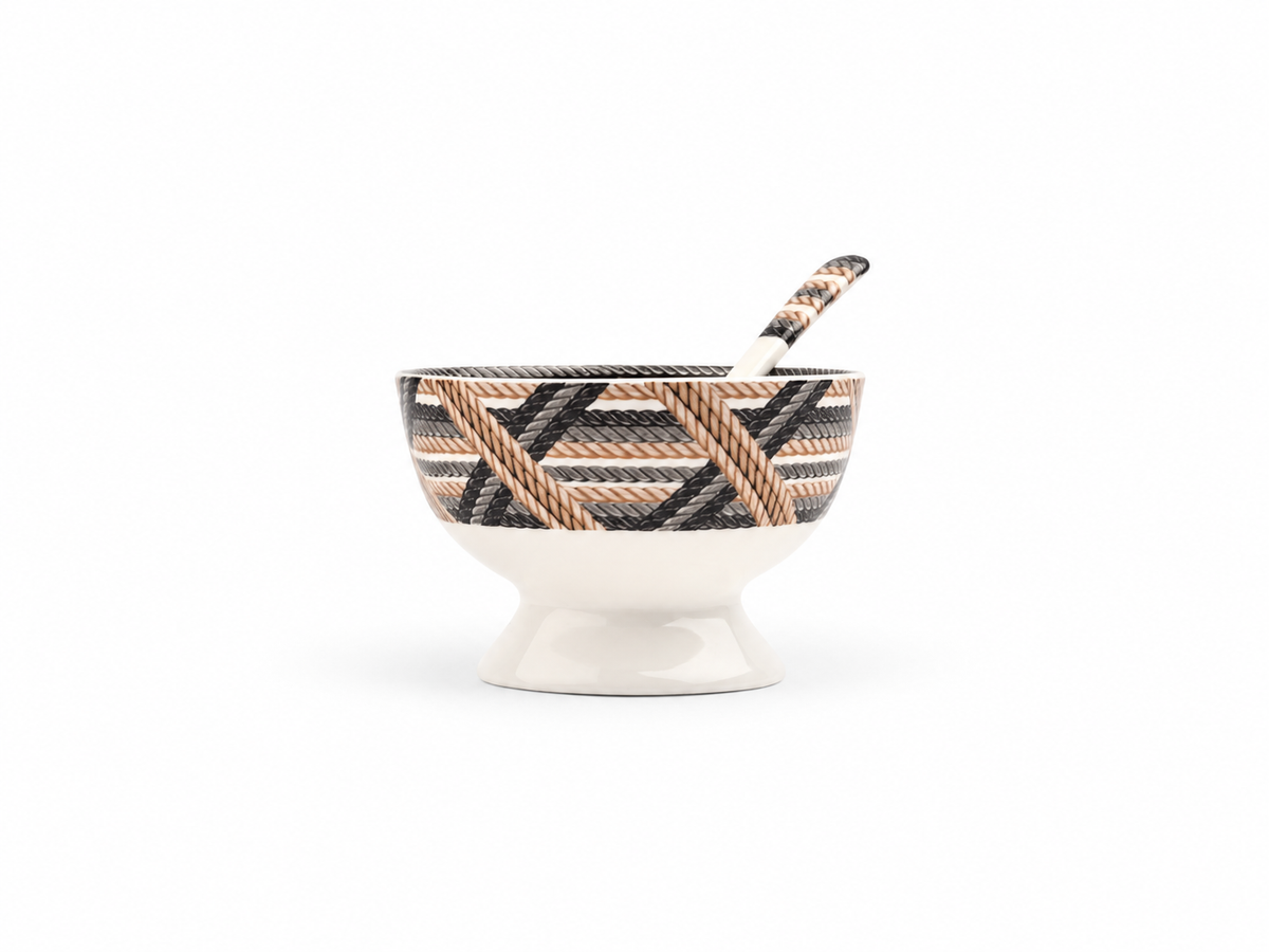 Bol à dessert Cordage avec cuillère