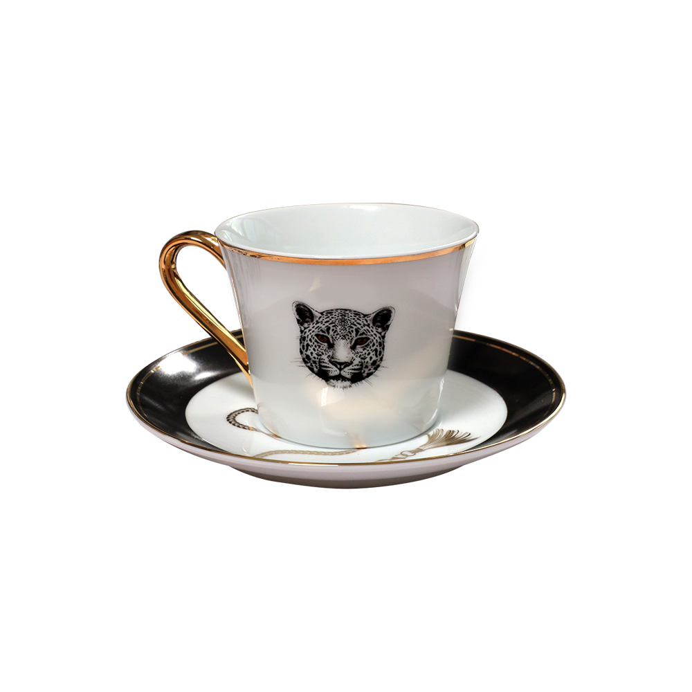 Safari Leopard Cup & Saucer Set