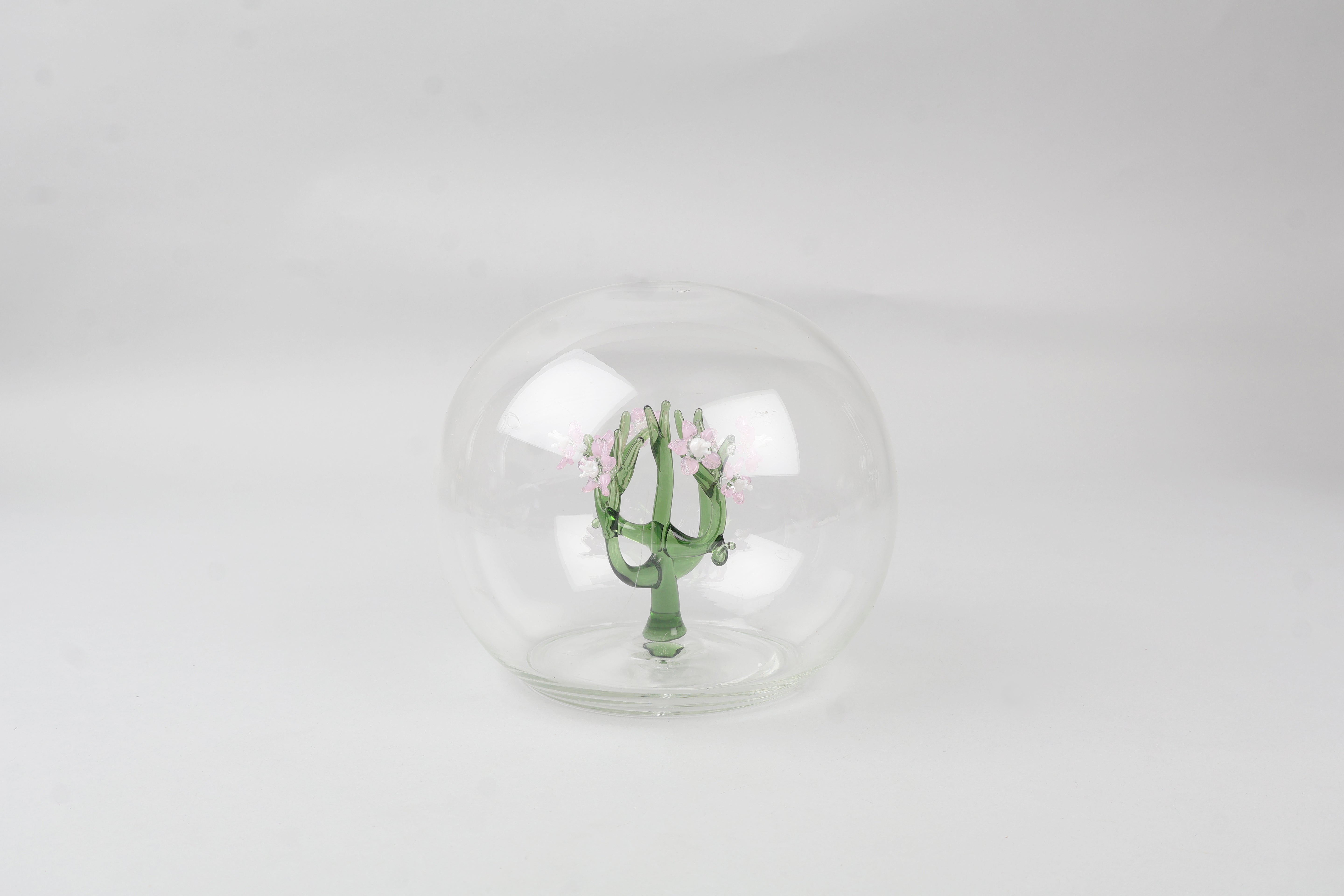 Jardin Glass Table Décor Sphere- Pink