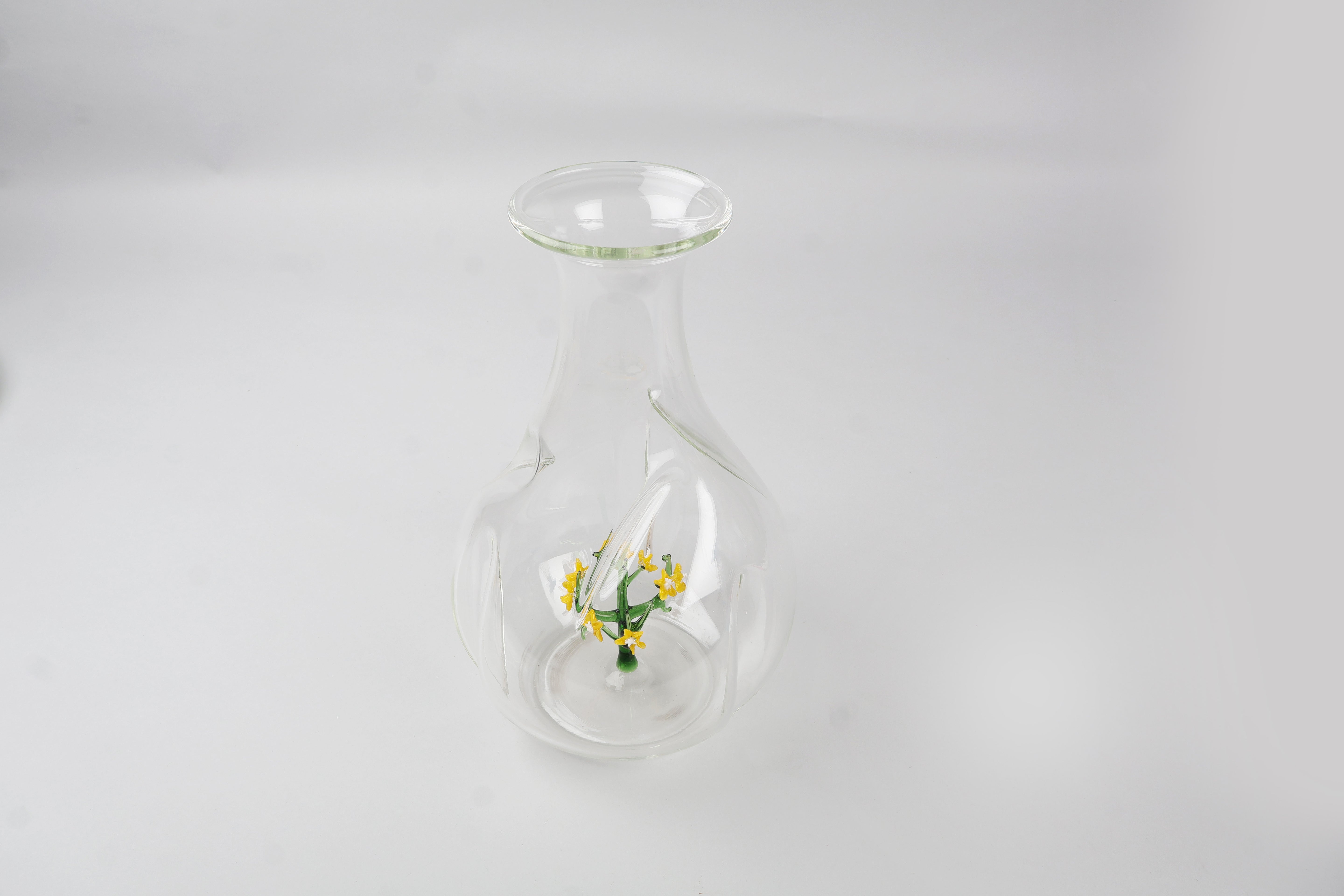 Jardin Glass Carafe- Yellow