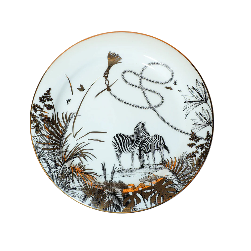 Safari Dinner Plate- Zebra