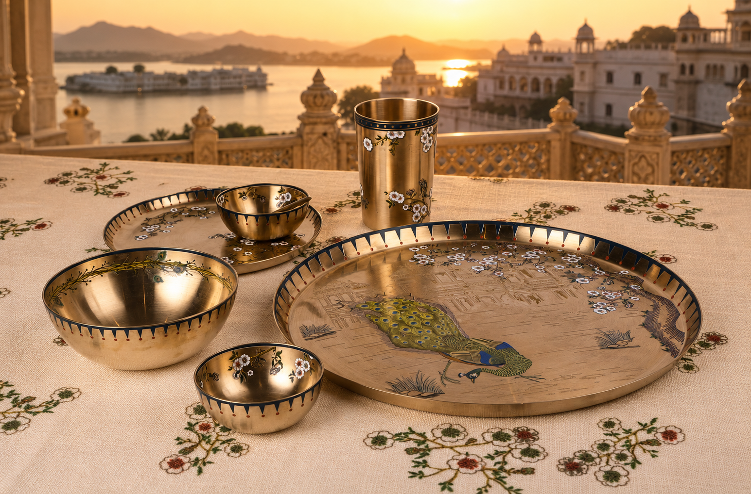 Kansa Ramya Dinner Plate