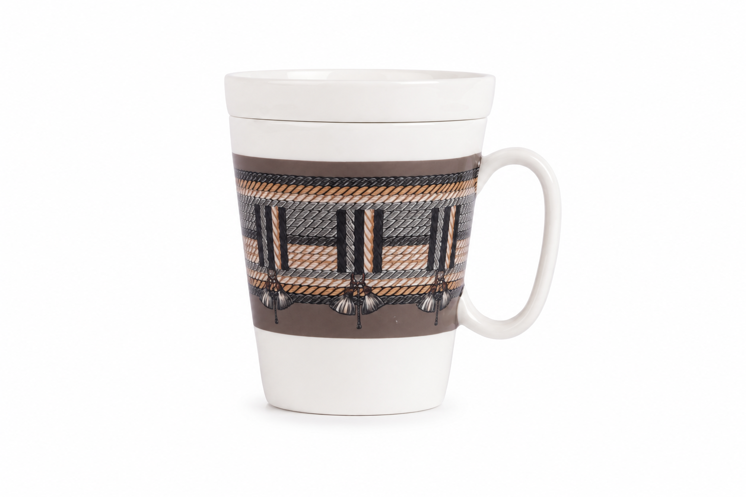 Cordage Coffee Mug with Lid- Wreath