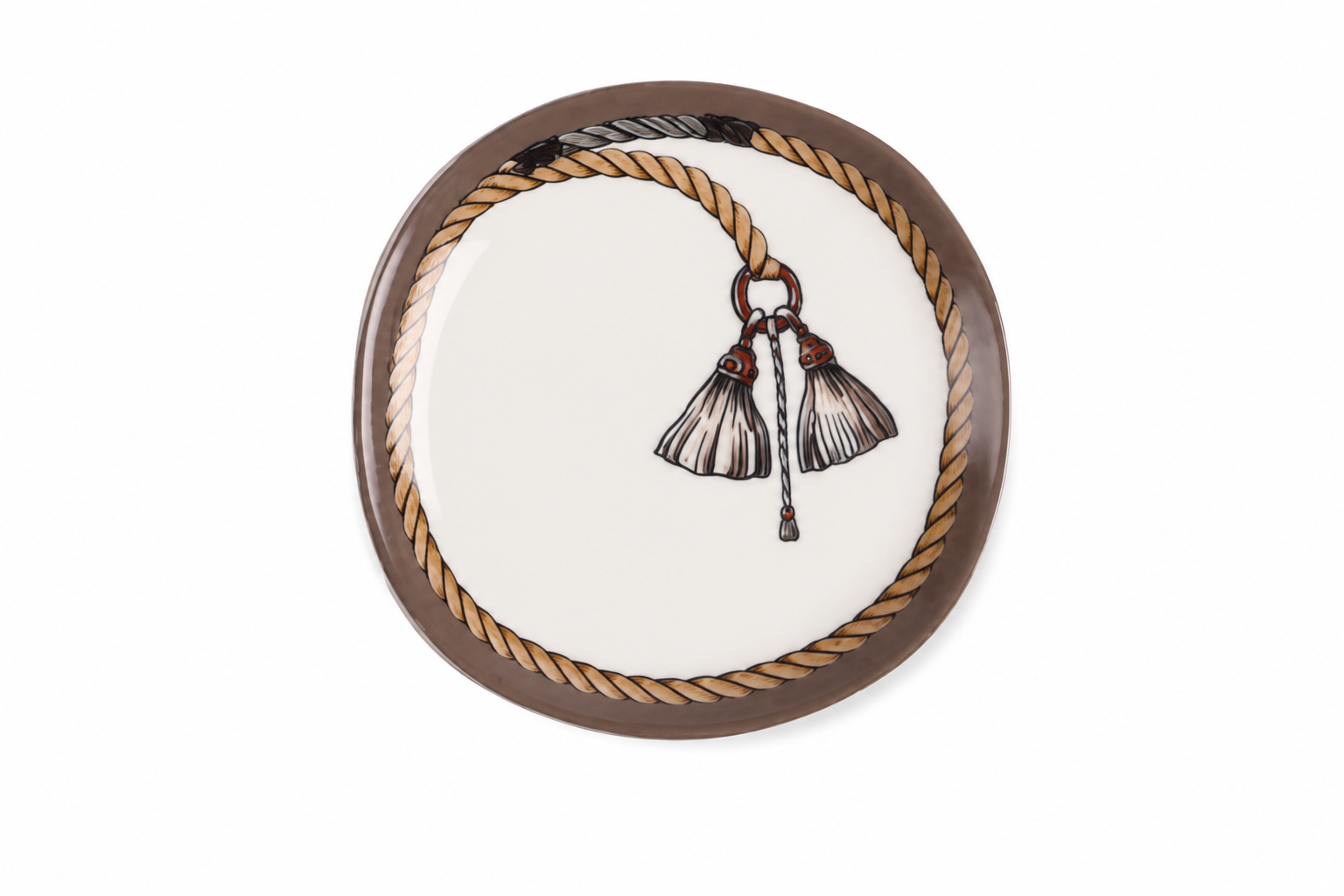 Cordage Appetizer plate- Charcoal