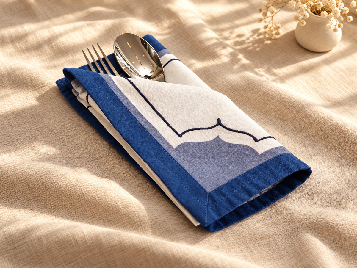 Maduram Pure Linen Placemat & Napkin Gift Set of 8