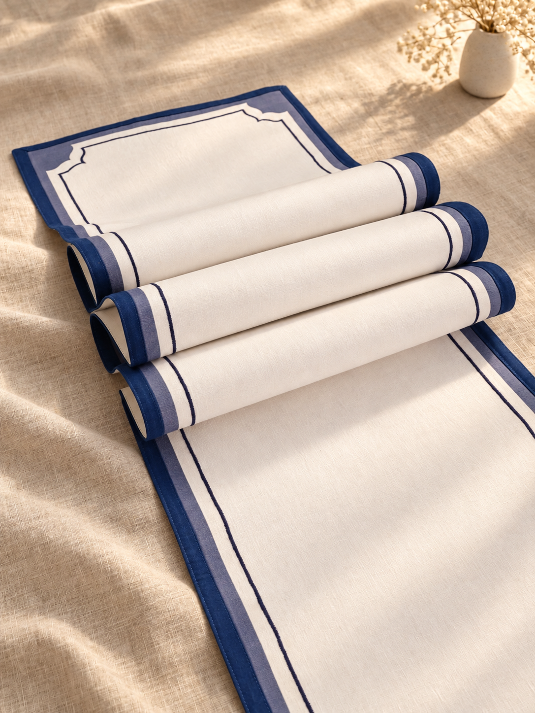 Maduram Pure Linen Placemat & Napkin Gift Set of 8