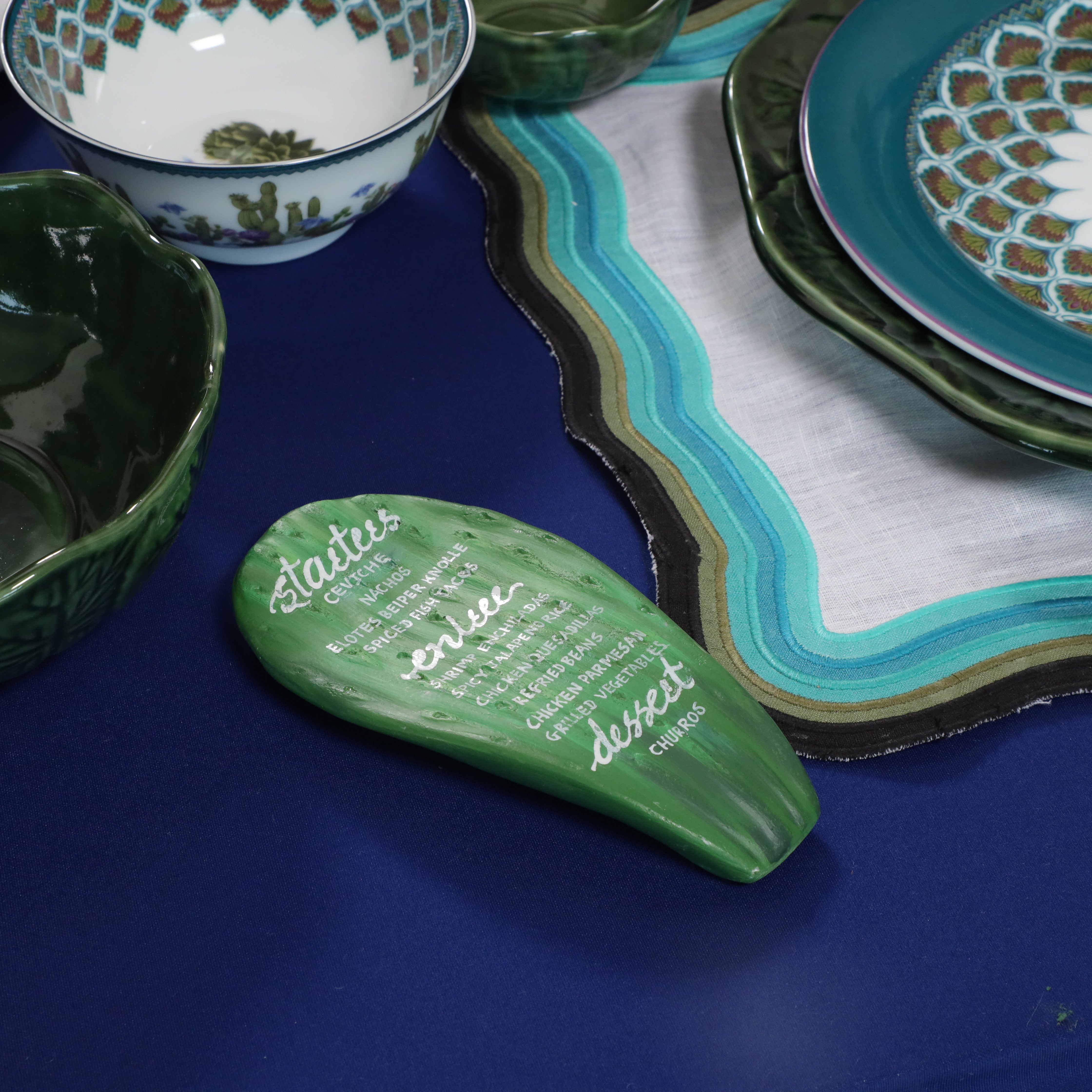 Mexican Cactus Menu Holder