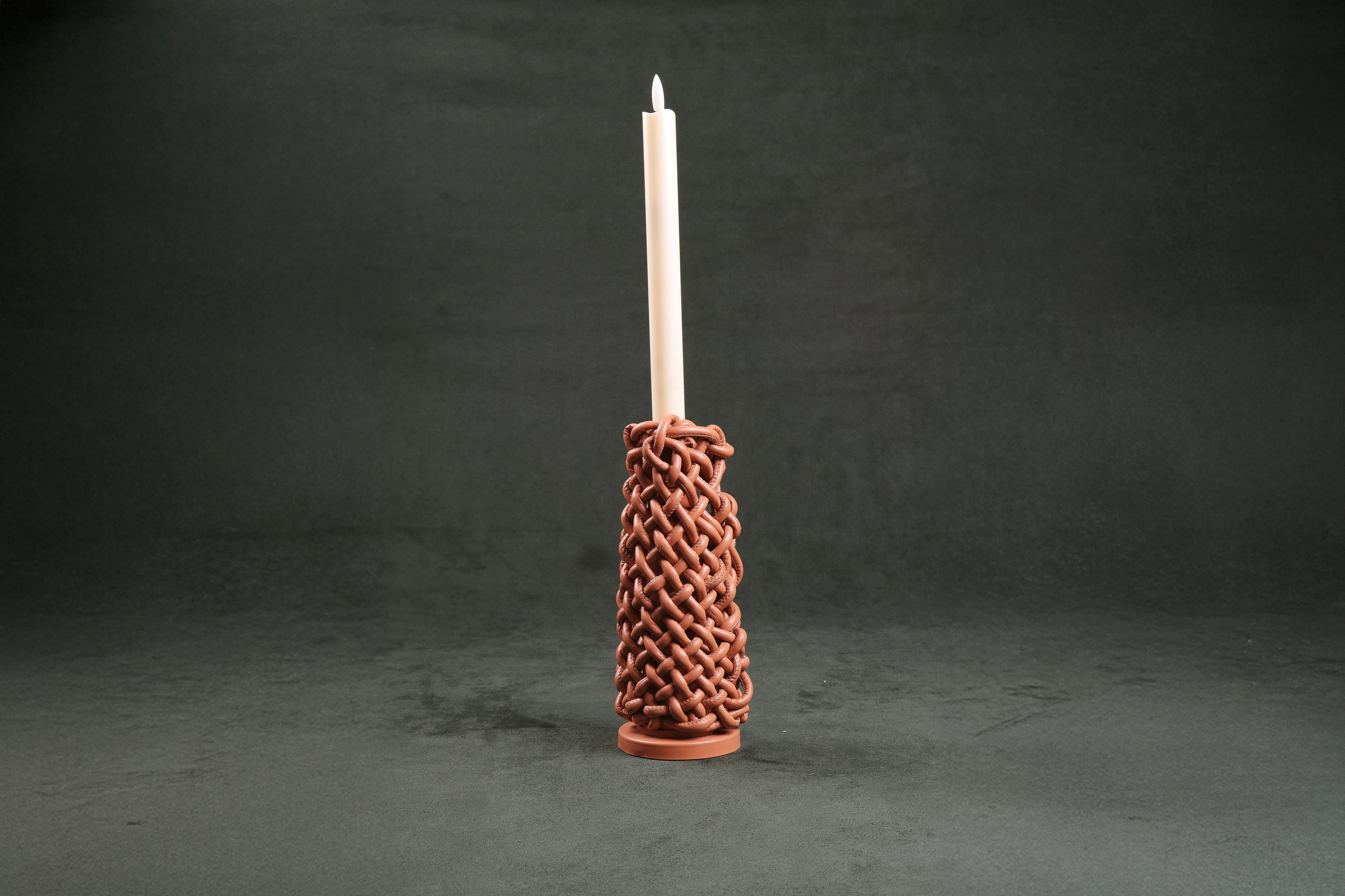 Tenkaya candle stand beige big