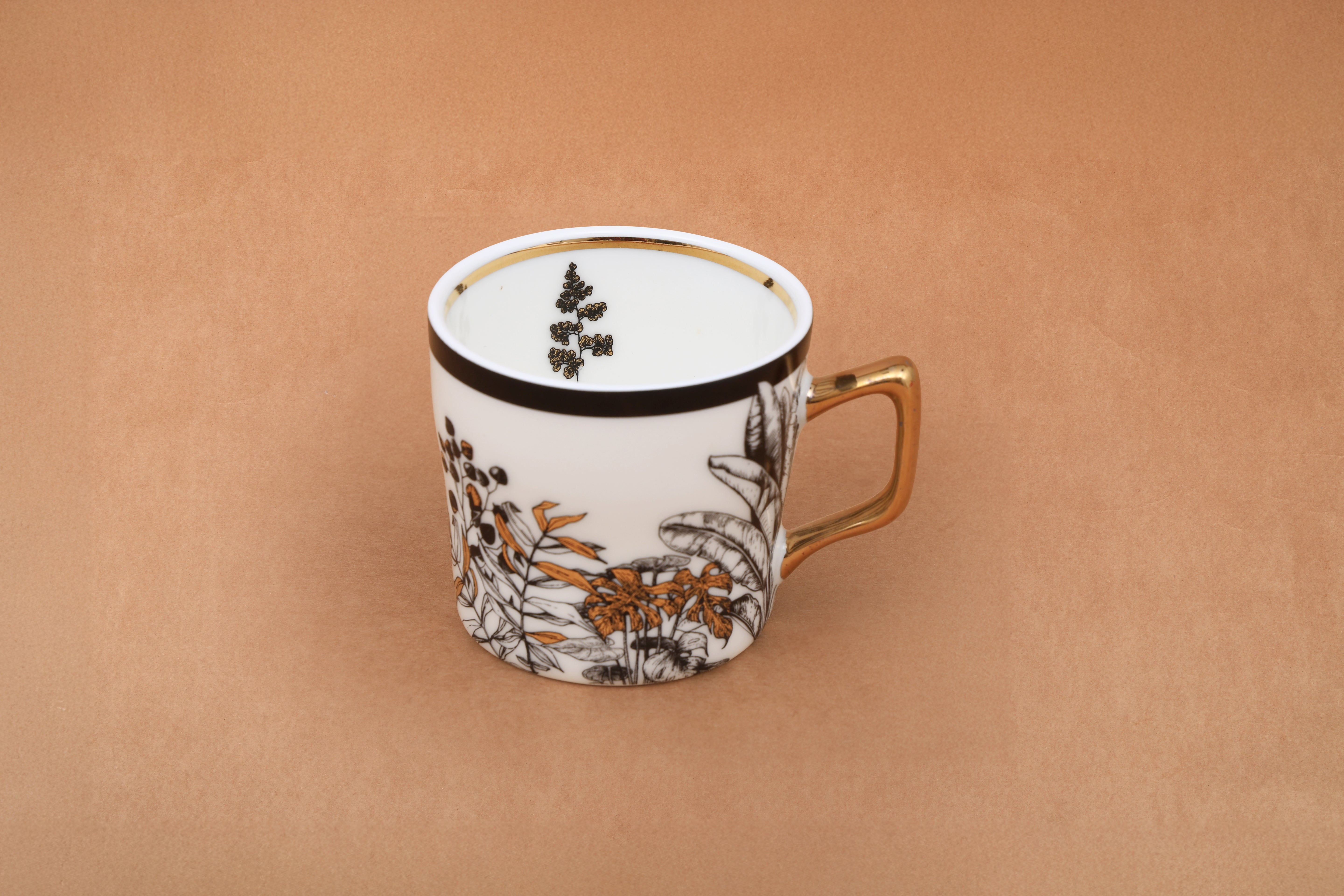 Safari espresso cup with saucer