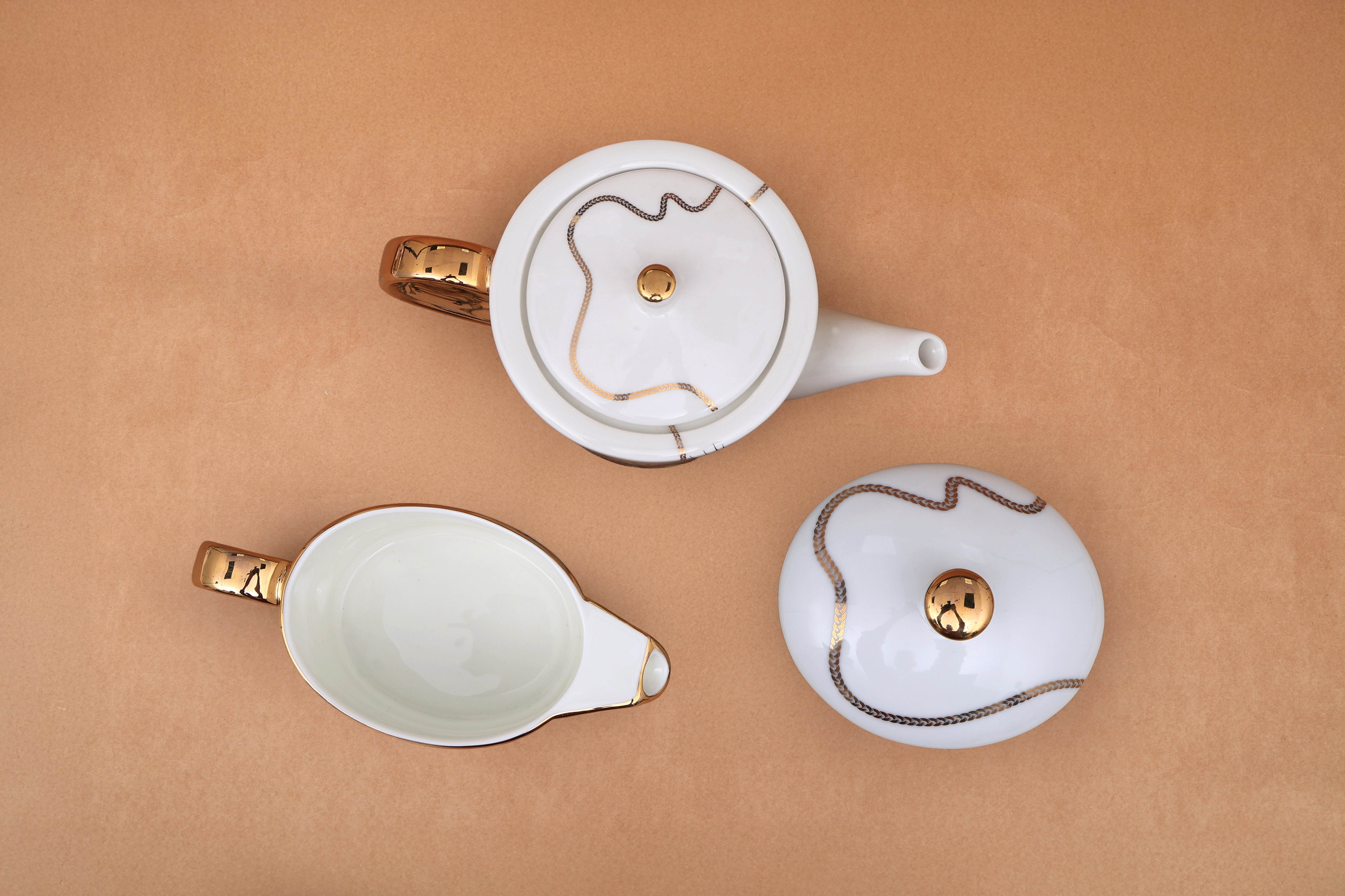 Safari Tea set (Kettle, sugar pot & creamer)