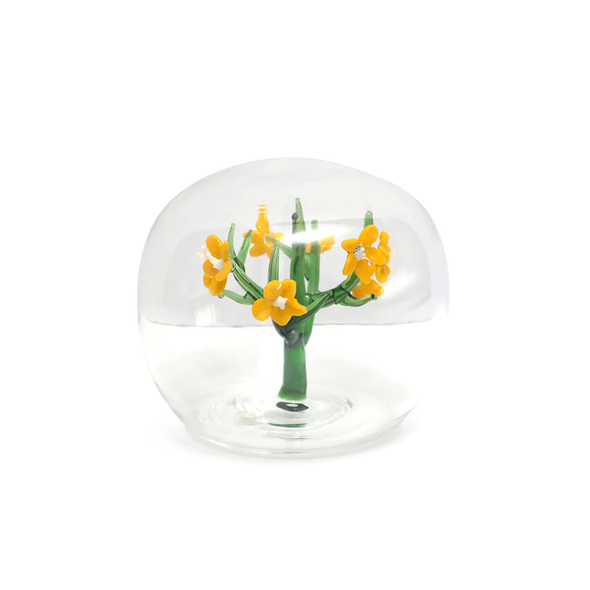 Jardin Glass Table Décor Sphere- Yellow