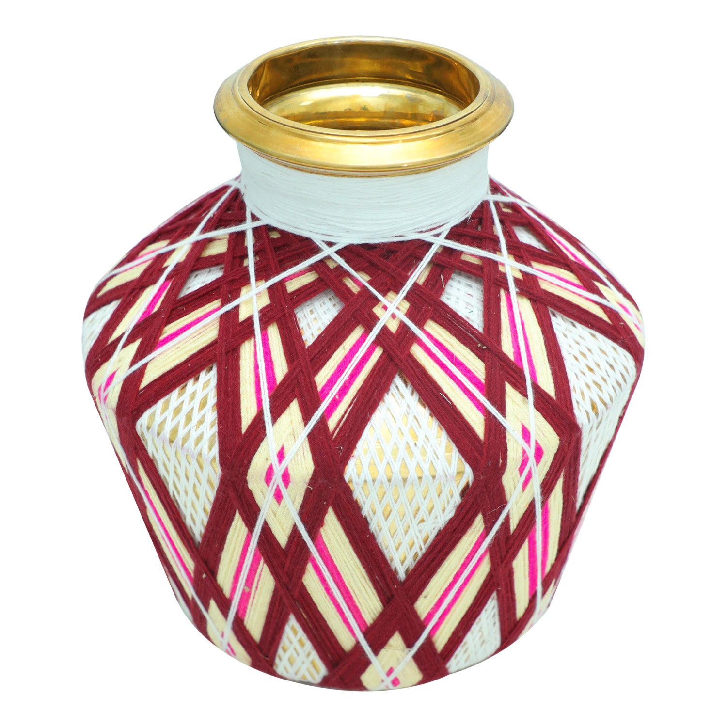 Handi Medium- Maroon & Beige