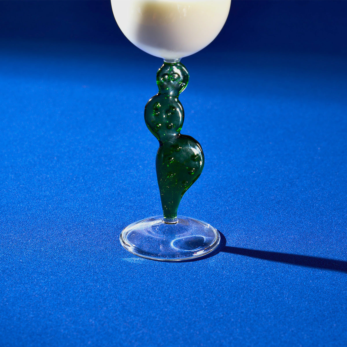 Mexican Wine Glass with Green Cactus