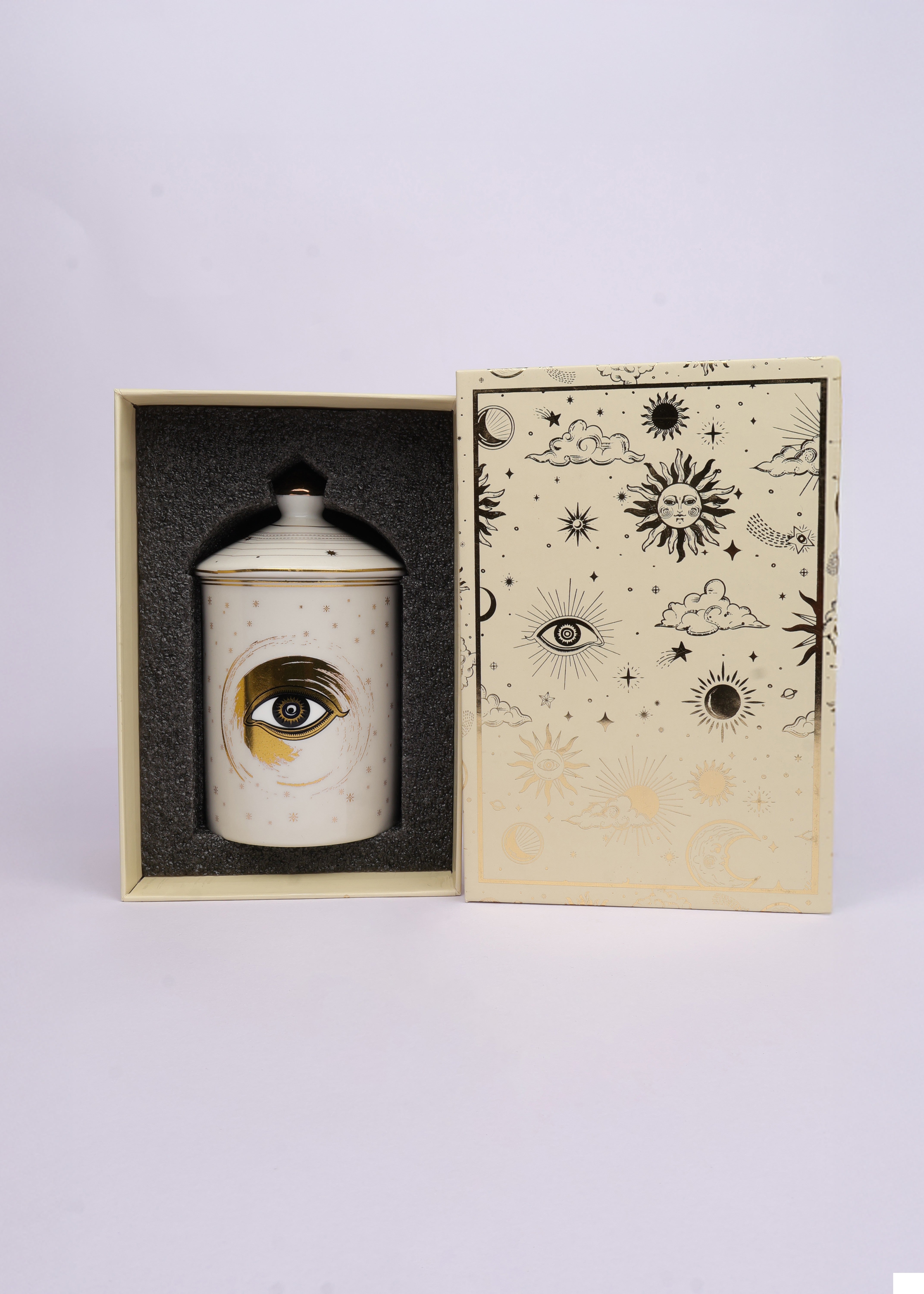 Evil eye Candleholder- Beige Eye