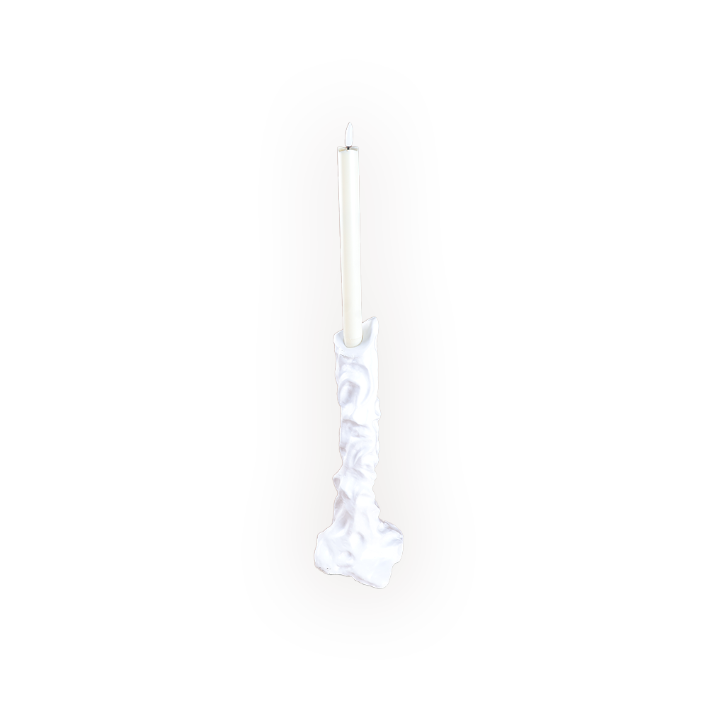 Candlestand White-Small
