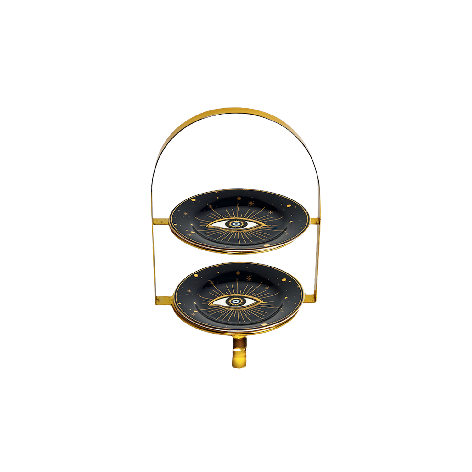 Evil Eye 2 Tier Cake Stand with BB plates