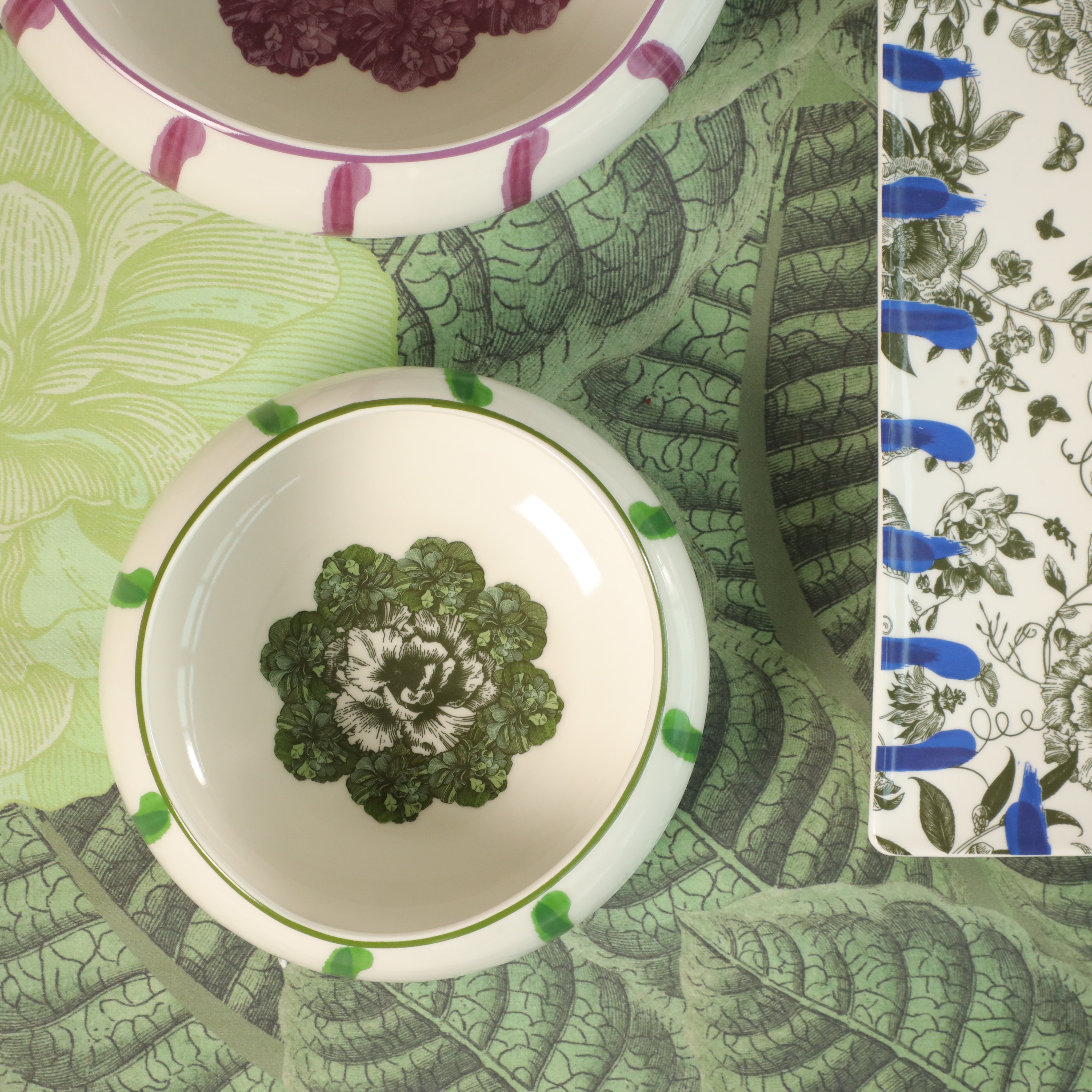 Jardin Small Serving Dish- Green