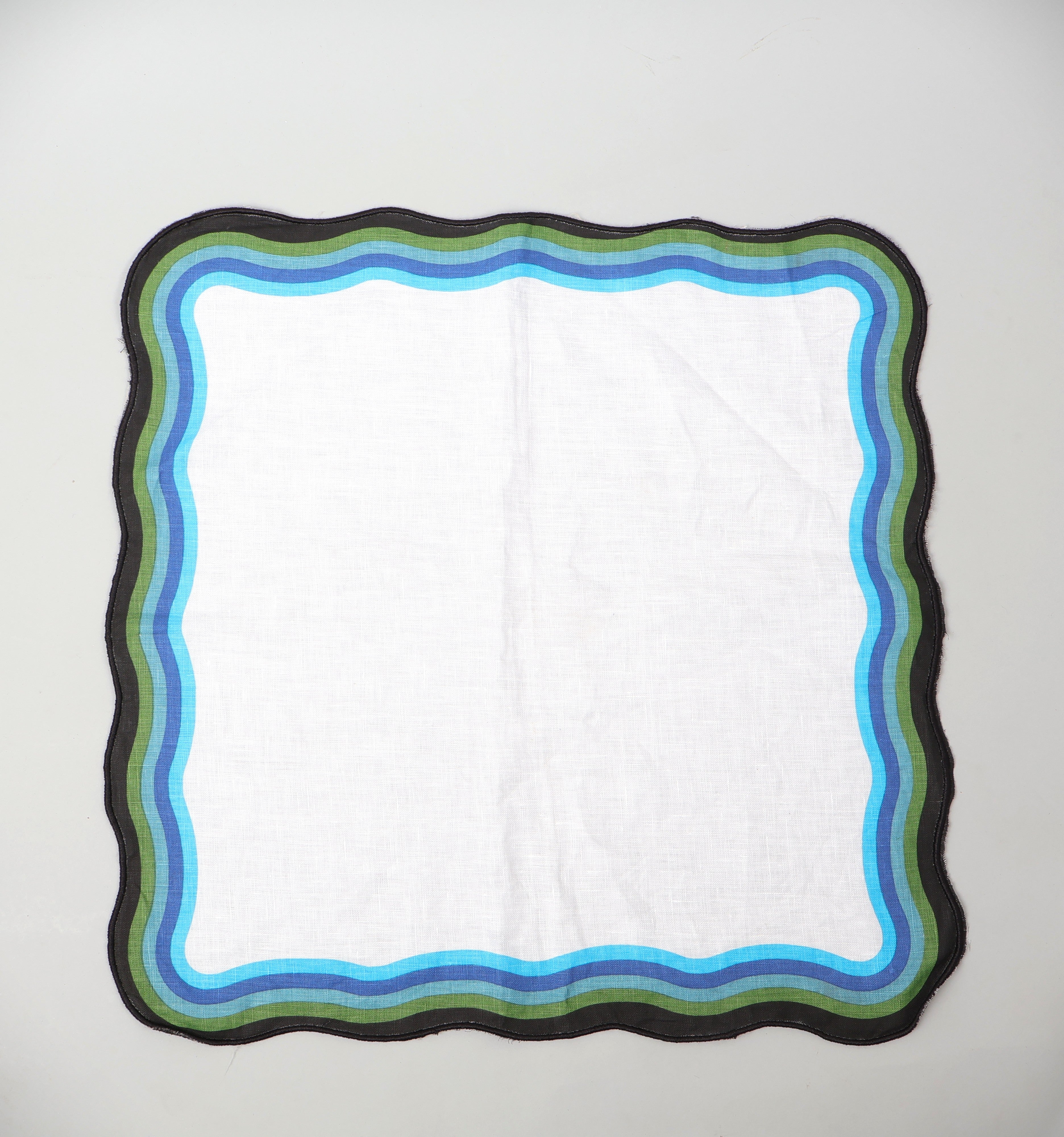 Mexican Embroidered 100% Pure Linen Table Napkin