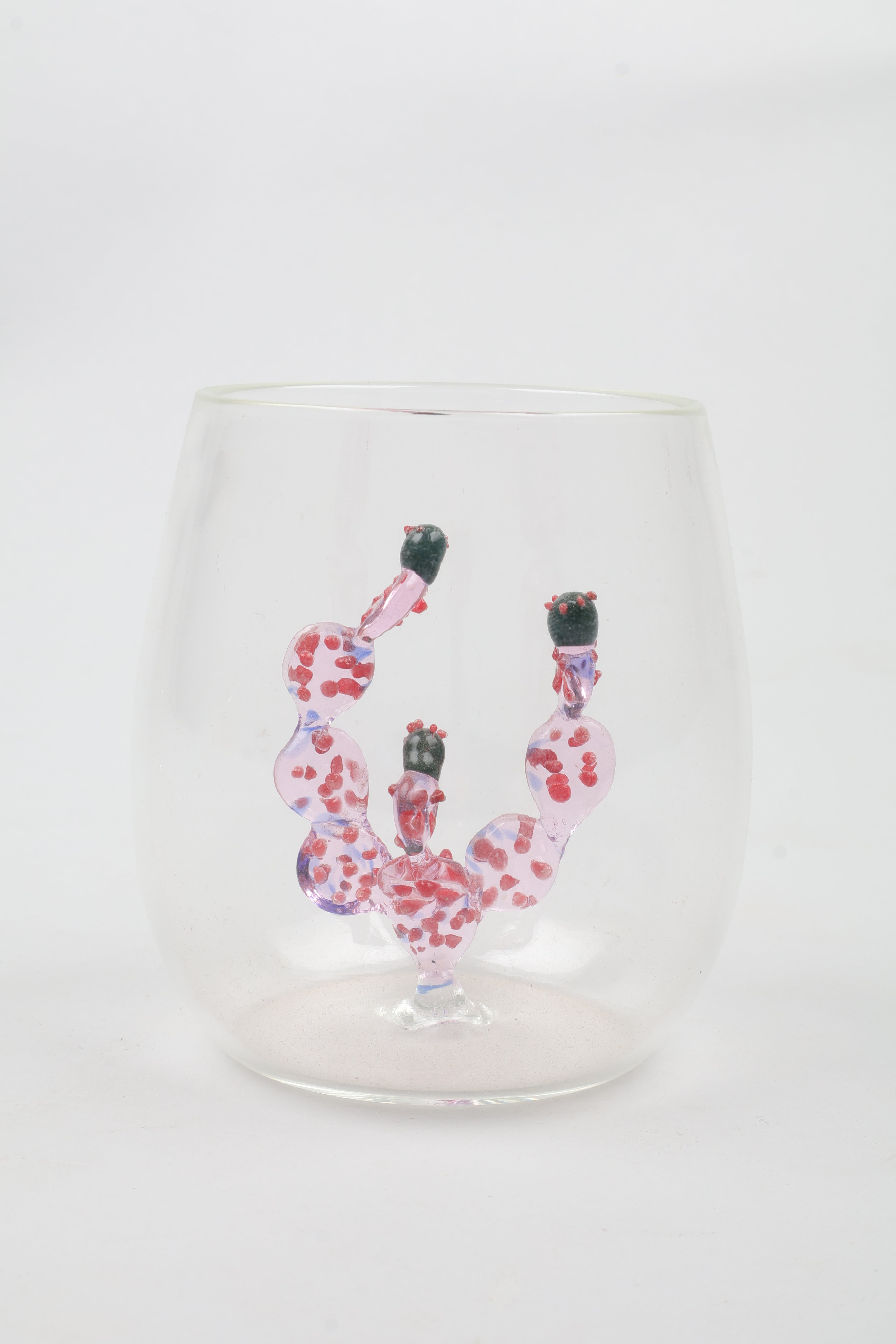 Mexican Tumbler With Cactus – Purple