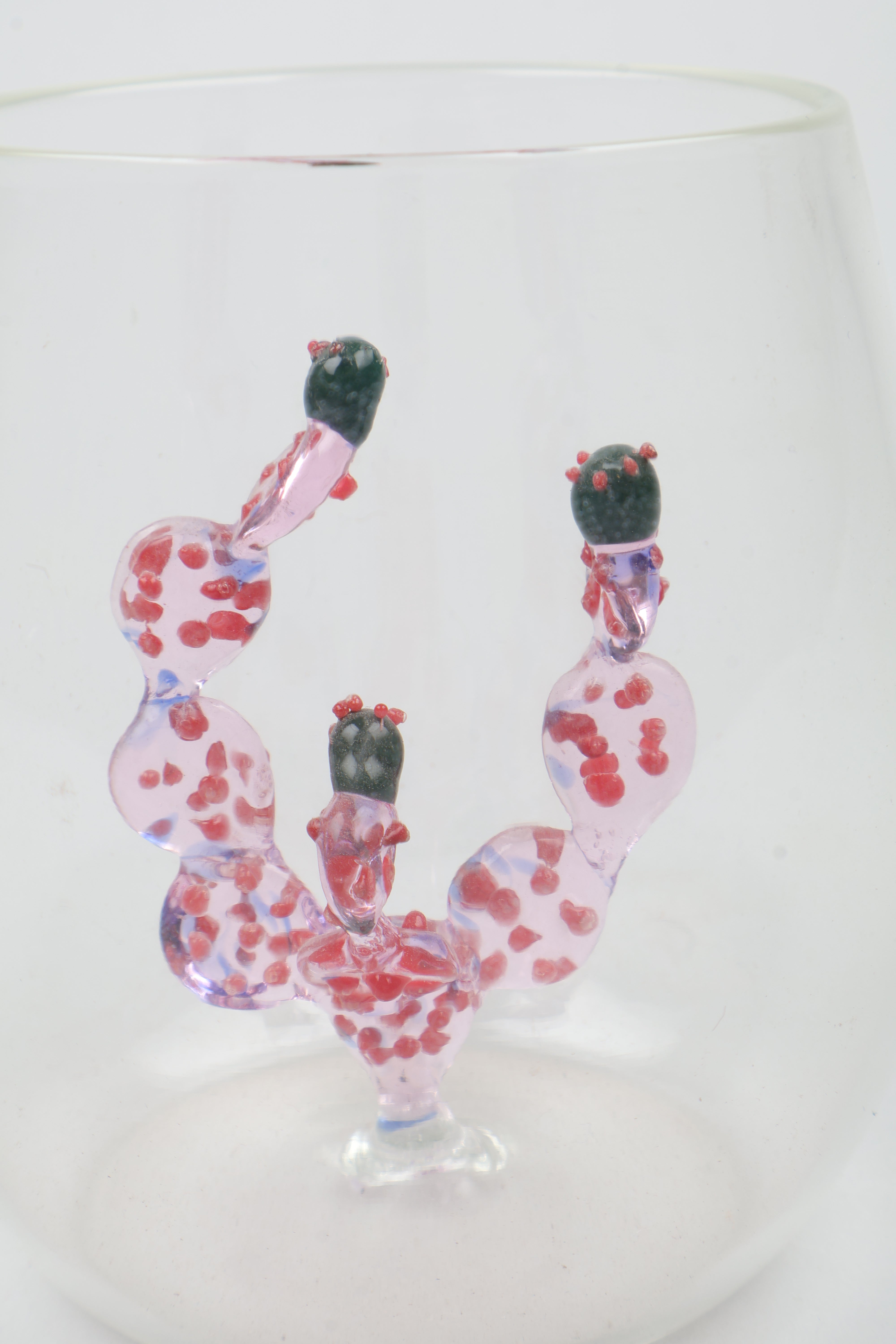 Mexican Tumbler With Cactus – Purple