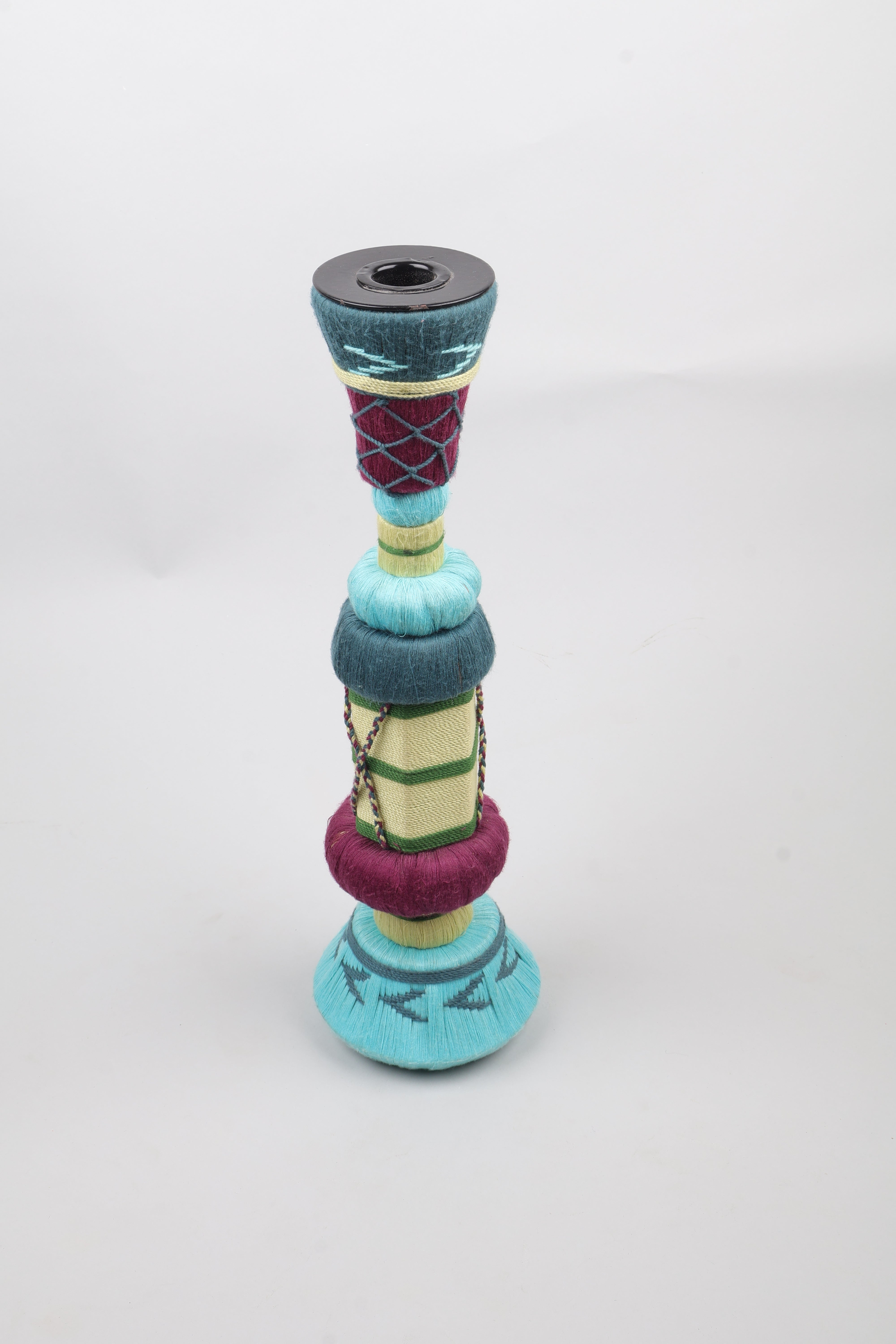 Mexican Threadwork Single Candle Stand (Tall)
