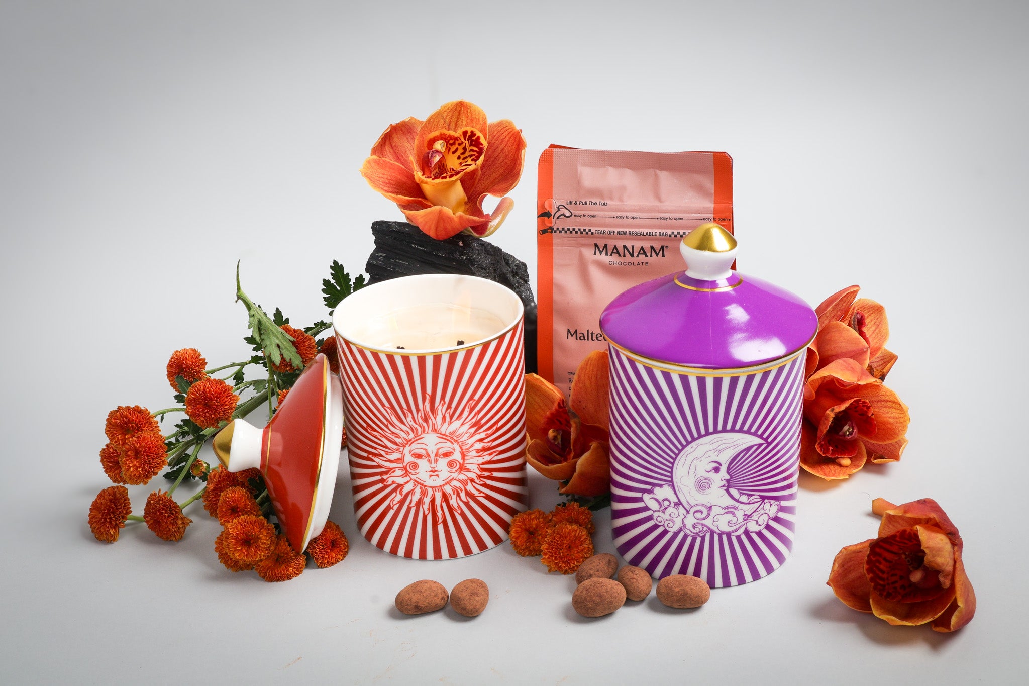 Aura Candleholders- Set of 2