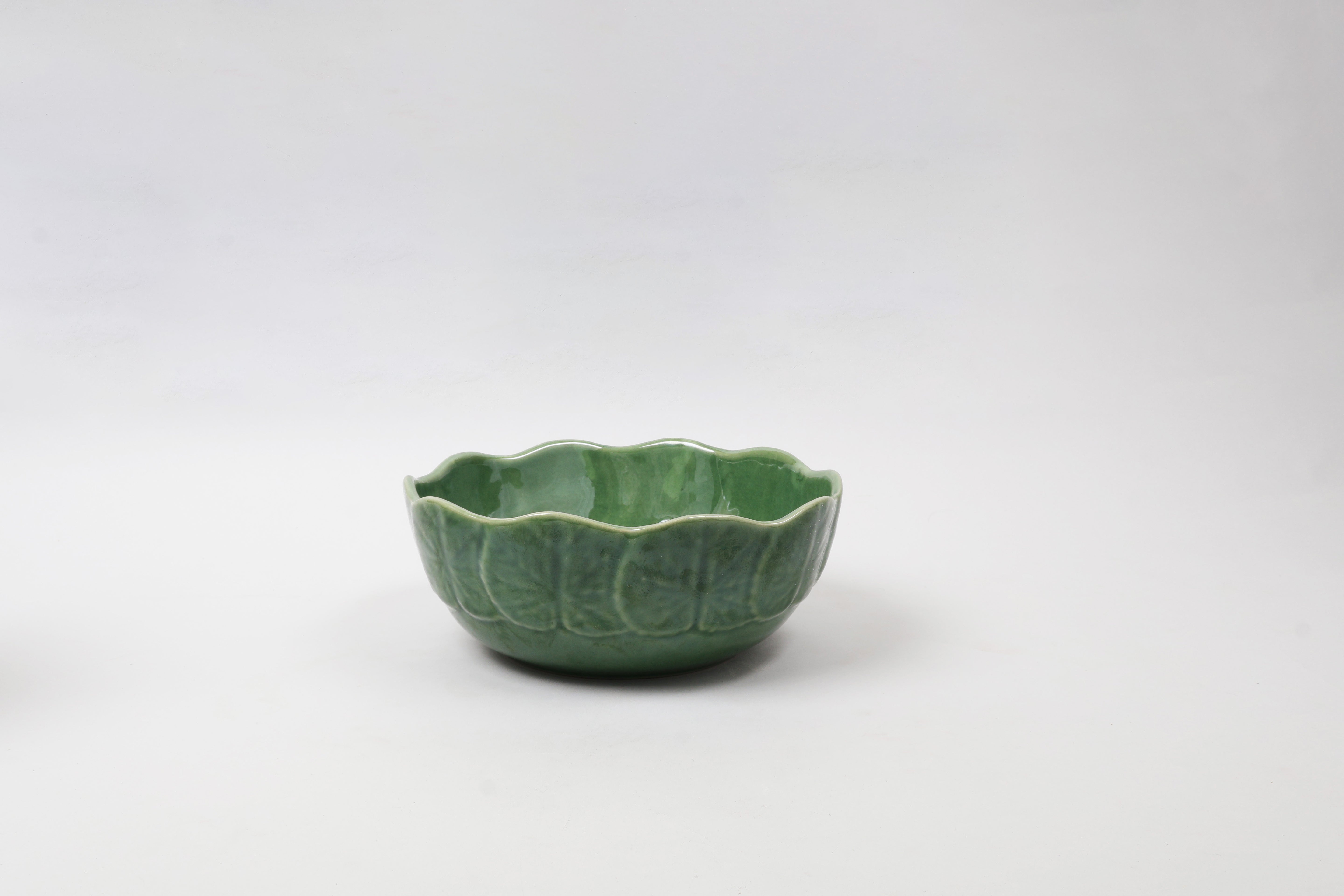 Mexican clay green Serving bowl large
