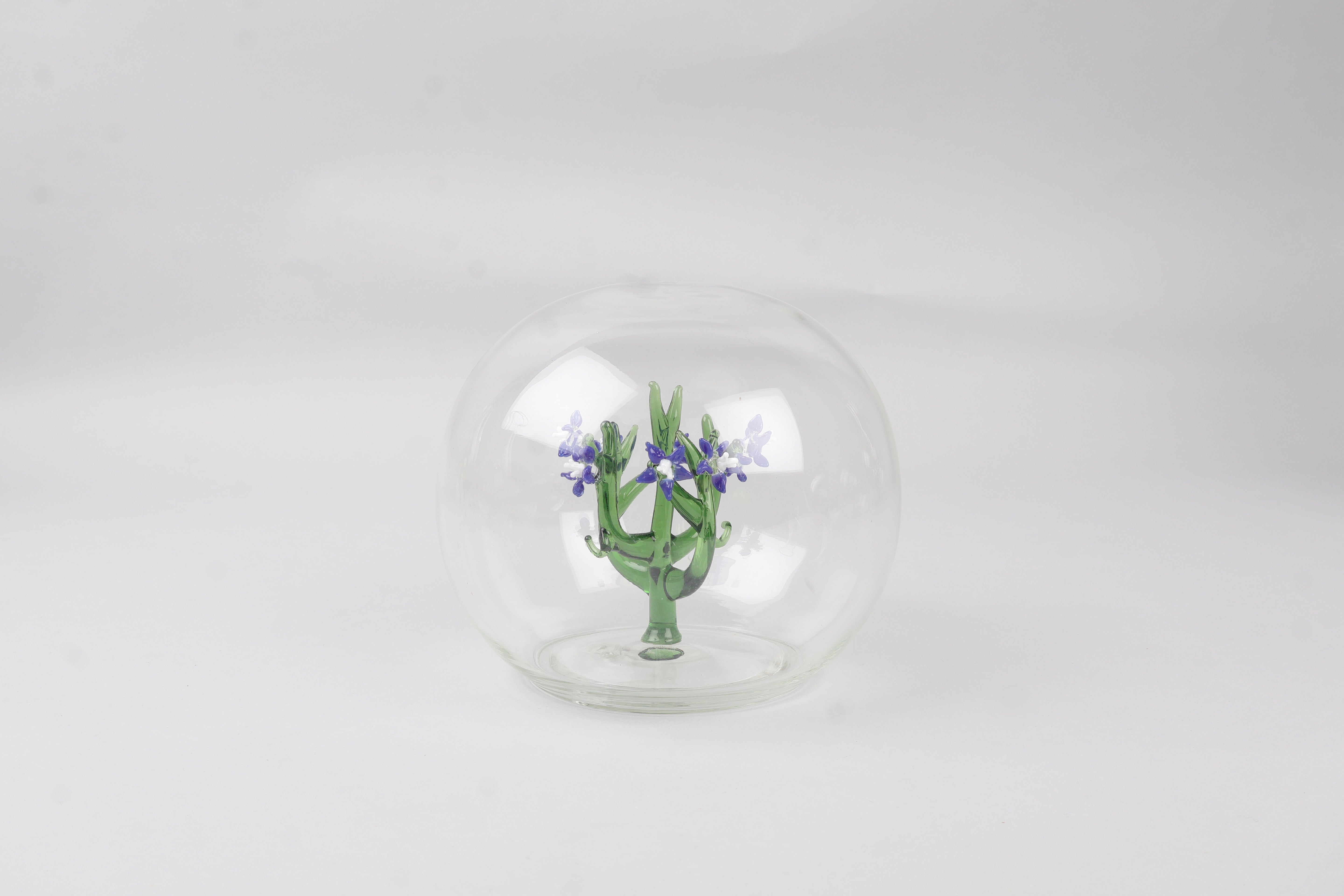 Jardin Glass Table Décor Sphere- Blue