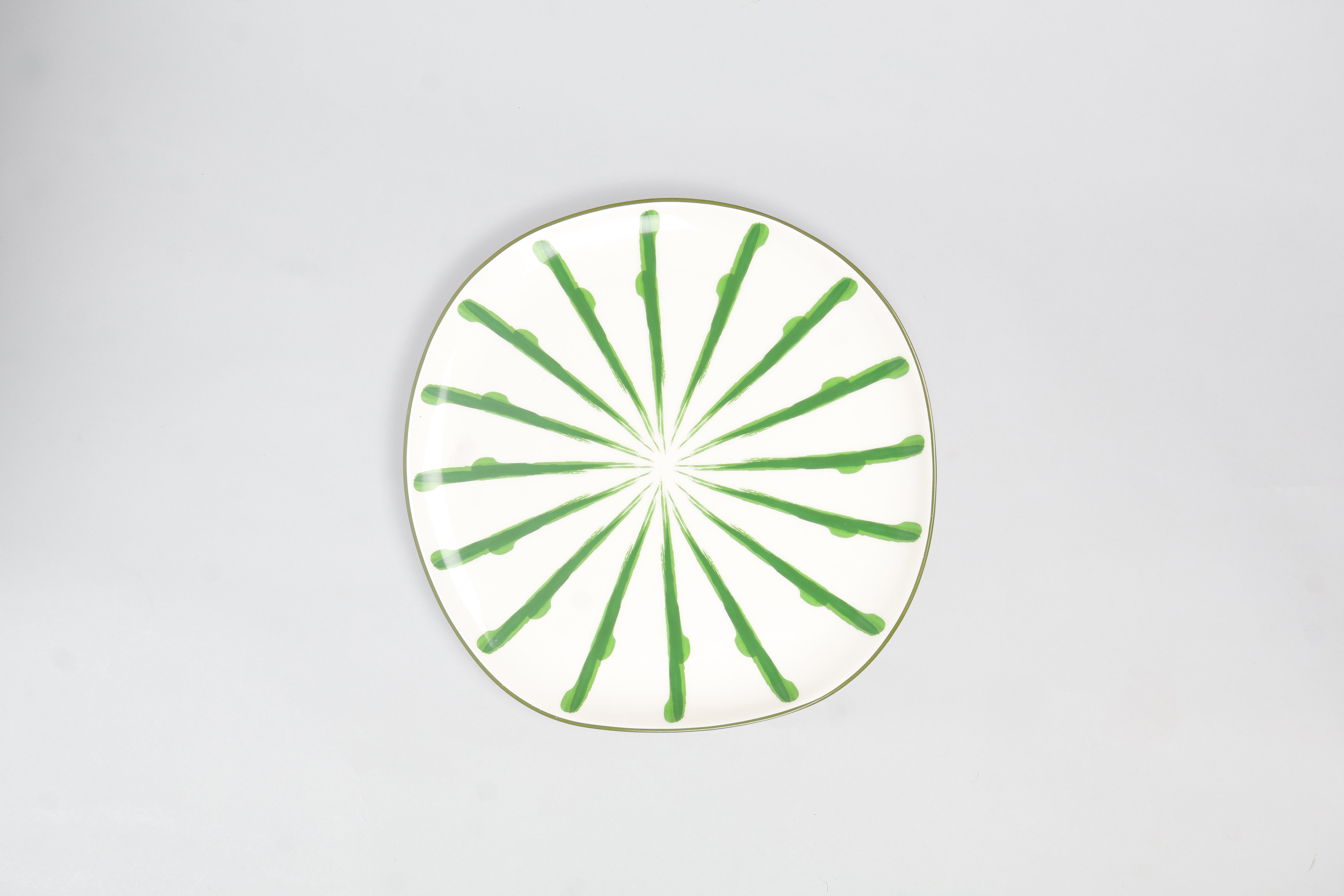 Jardin Dinner Plate- Green