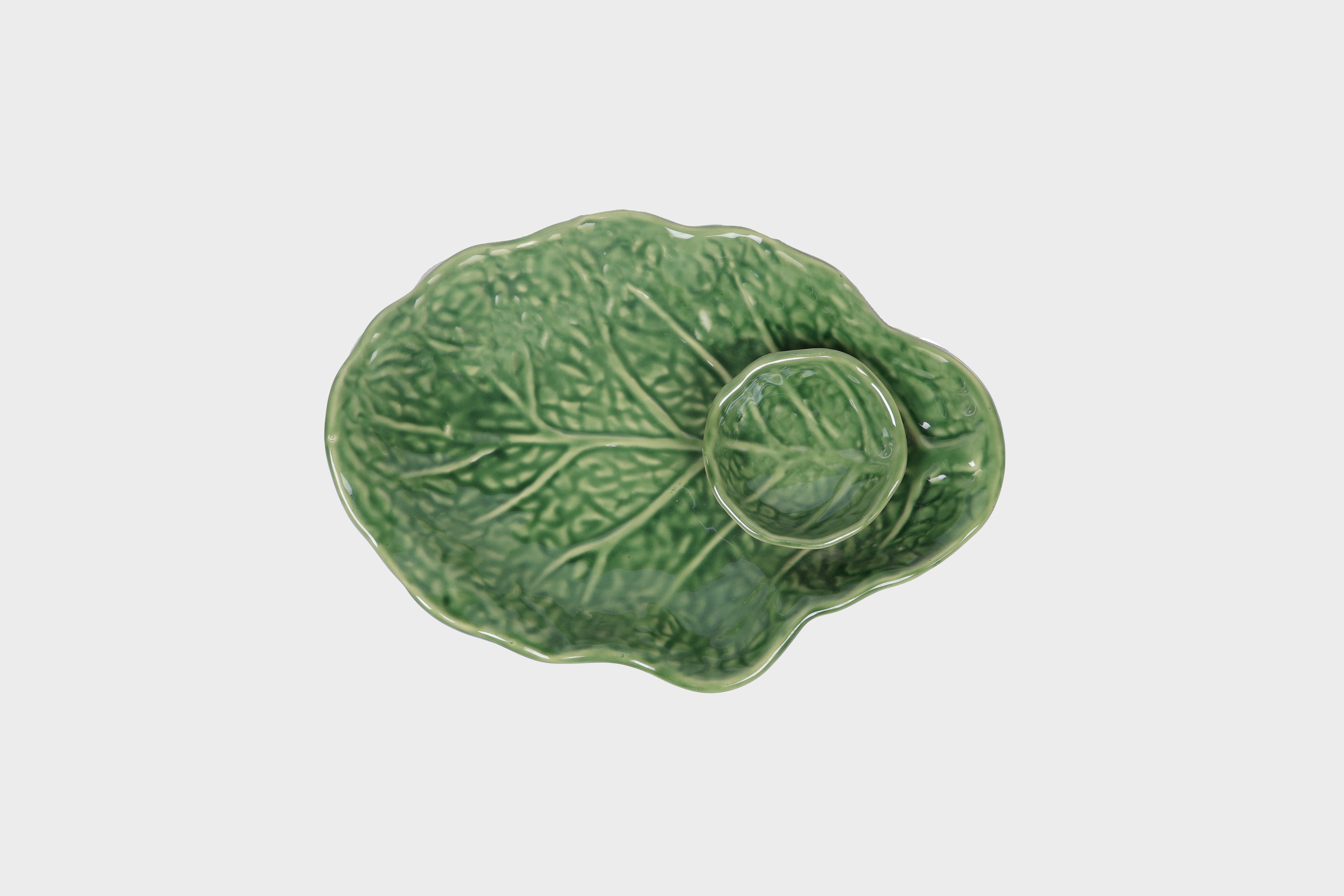 Mexican leaf shaped dip platter