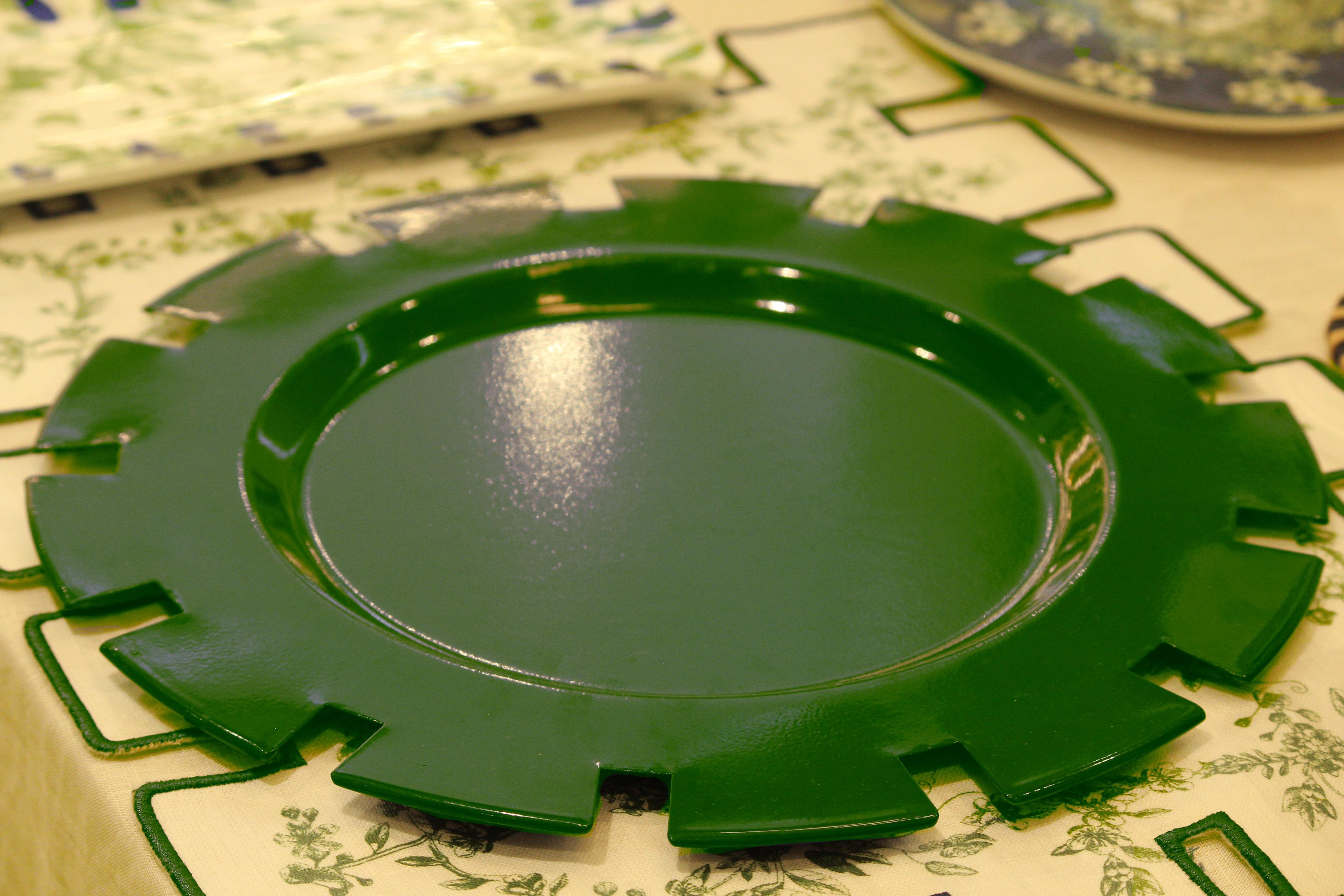 Jardin Charger Plate- Green