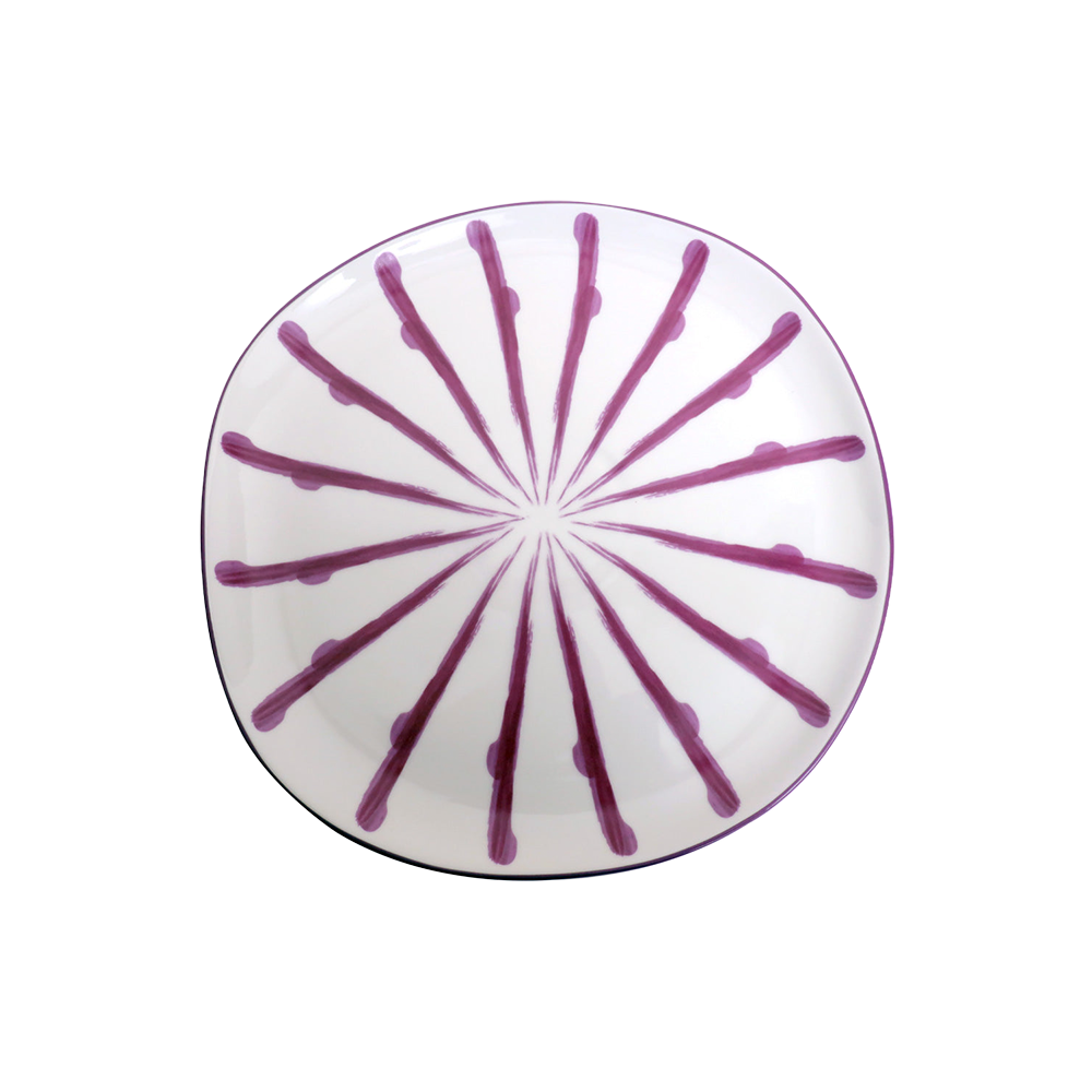 Jardin Dinner Plate- Purple