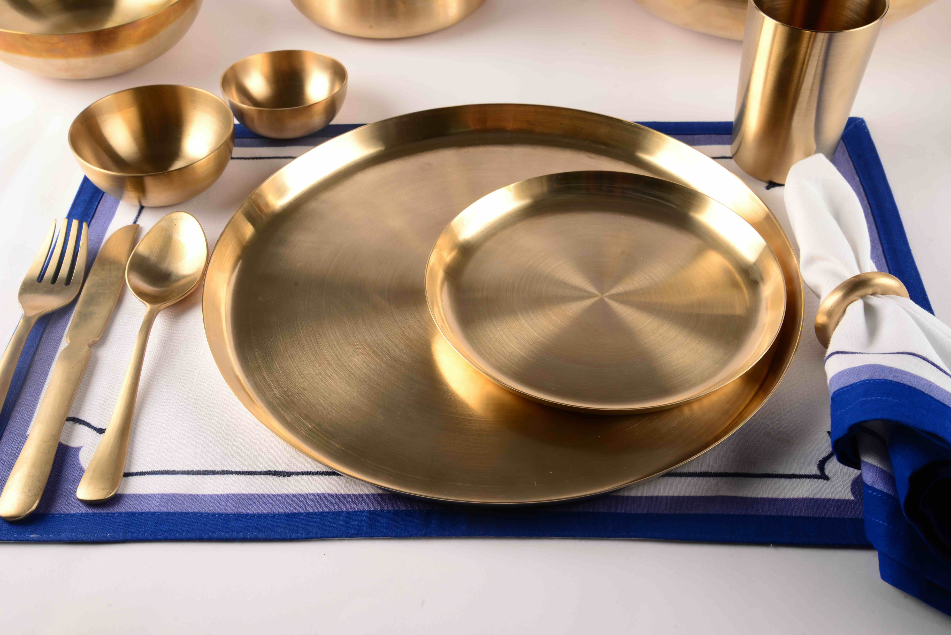 Kansa dinner plate 11.5"