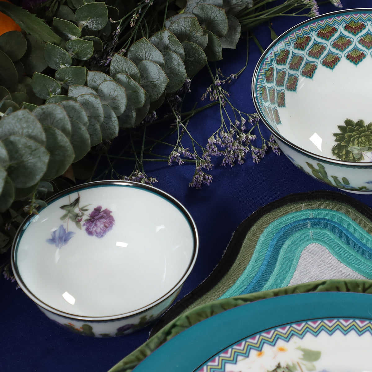 Mexican printed side katori 4"