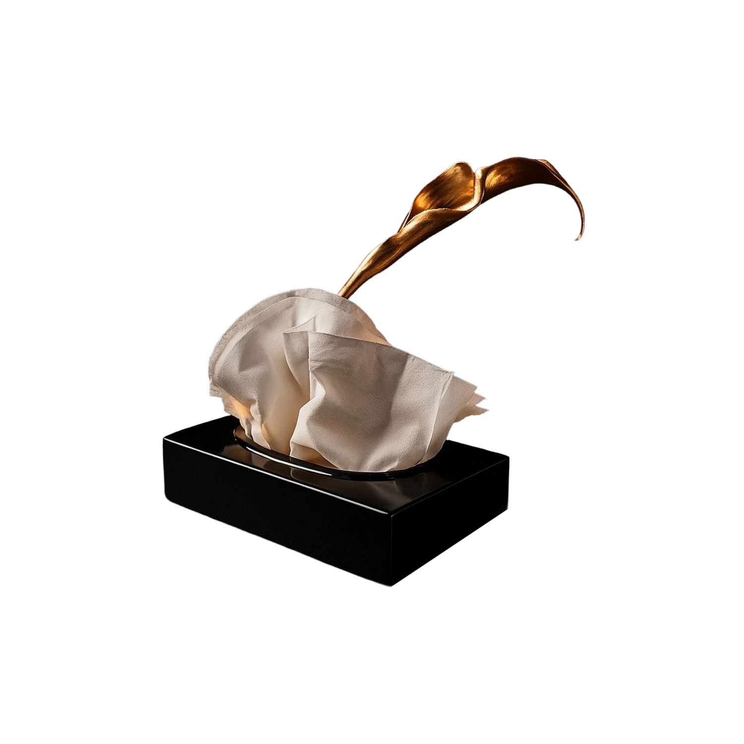 Mini Metal Tissue Holder- Black