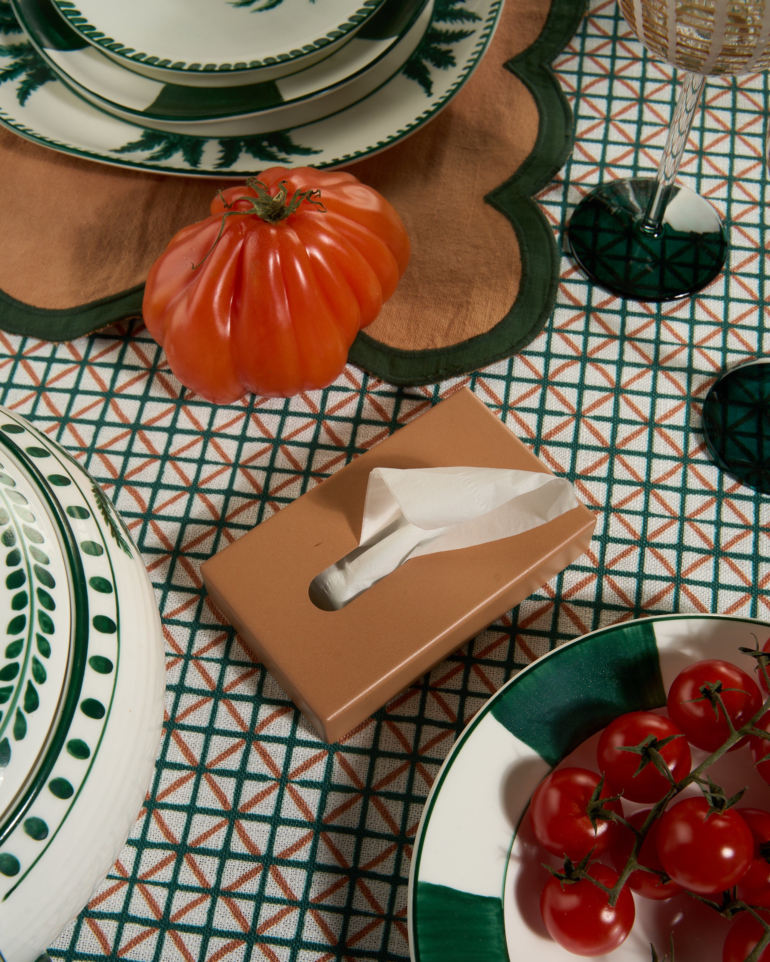 Mini tissue holder- Taupe