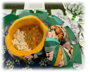 Jardin Linen Laminated Placemat- Green & Pink