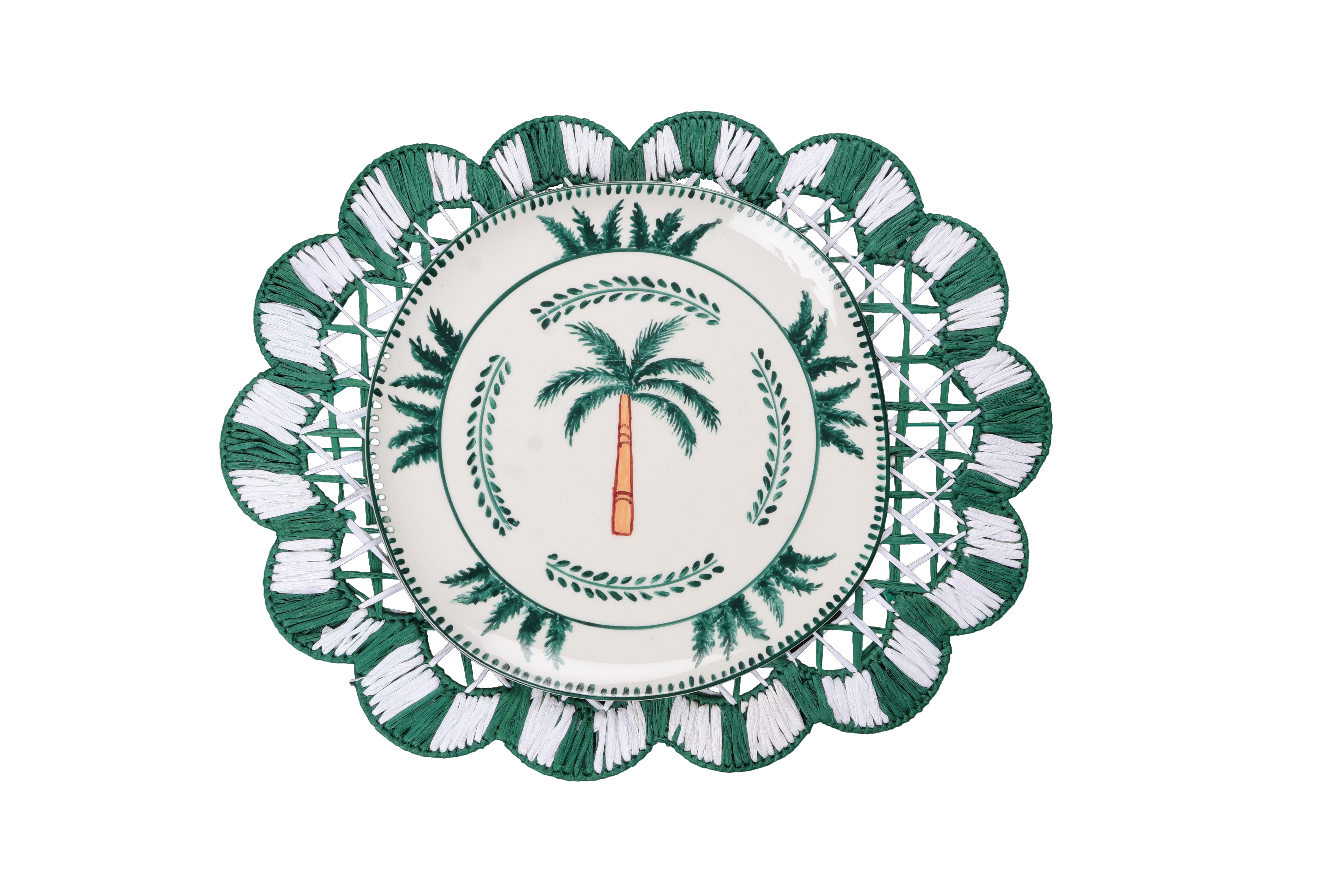 Tenkaya Rafia charger plate