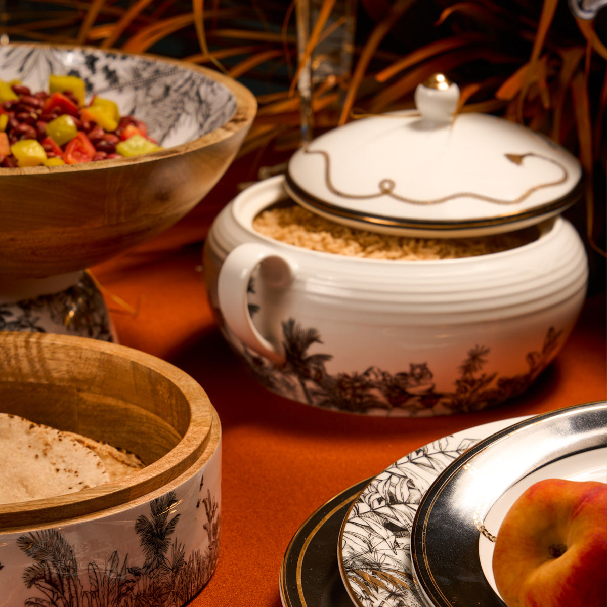 Safari Rice Dish With handle