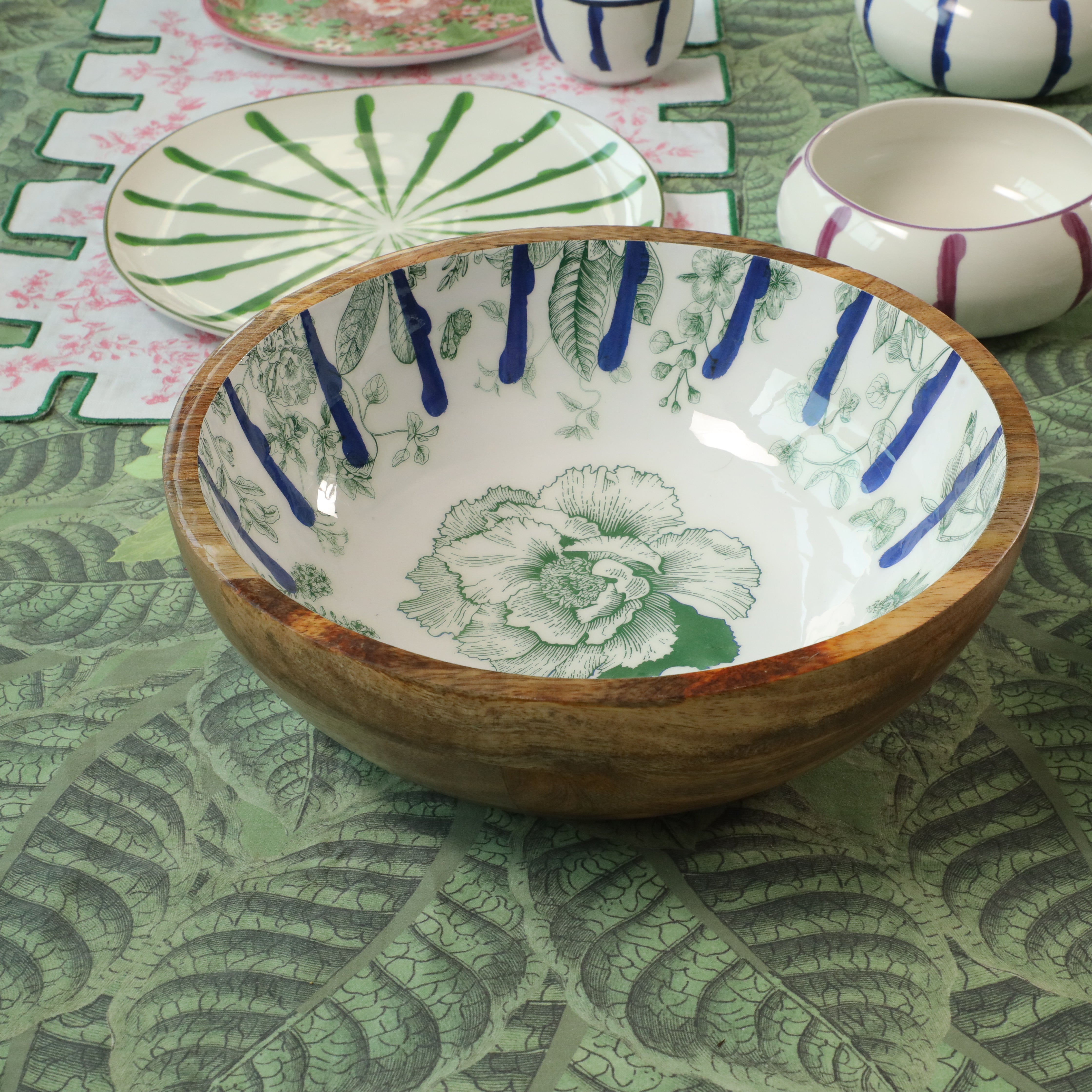 Jardin Solid Wood Salad Bowl