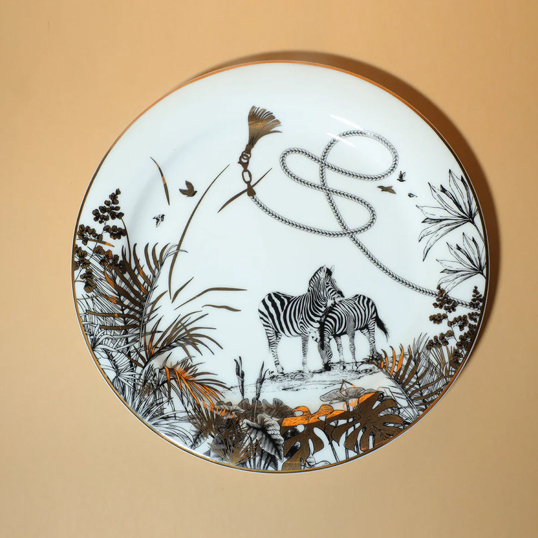 Safari Dinner Plate- Zebra