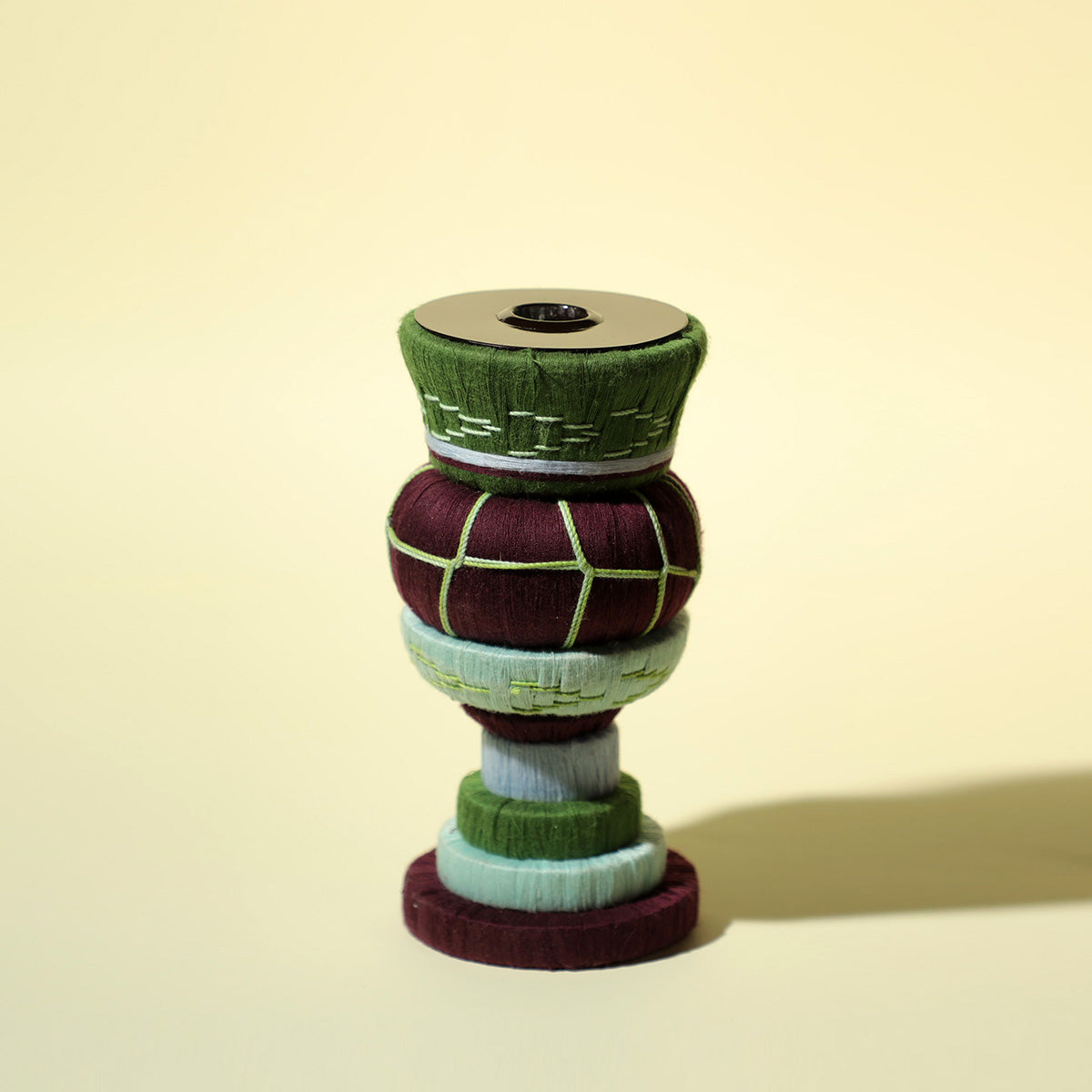 Mexican Threadwork Single Candle Stand (Medium)