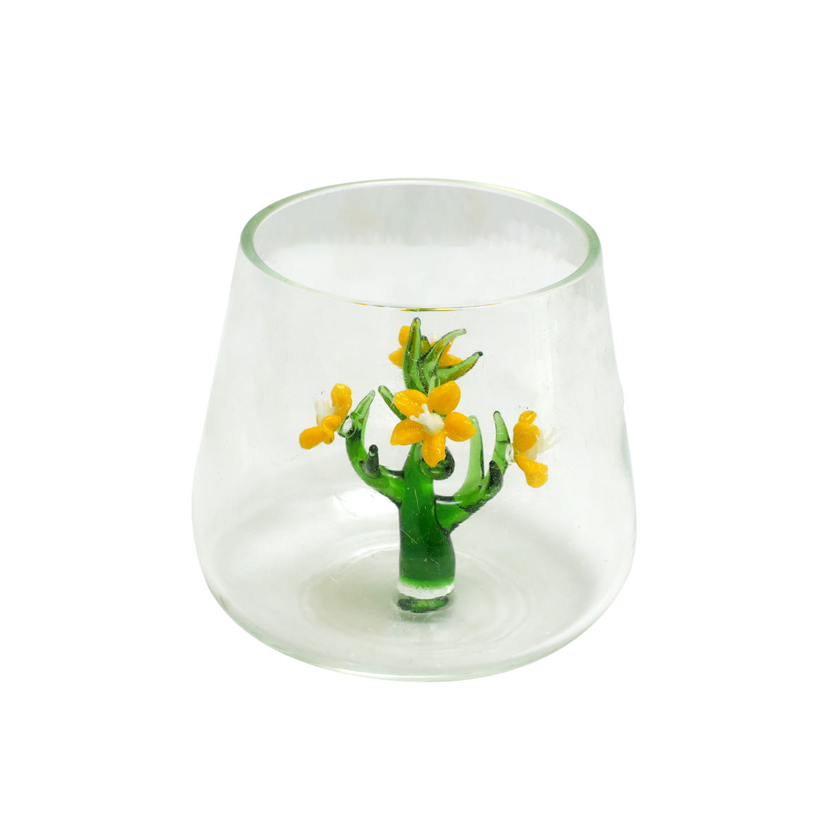 Jardin Drinking Glass Tumbler- Yellow