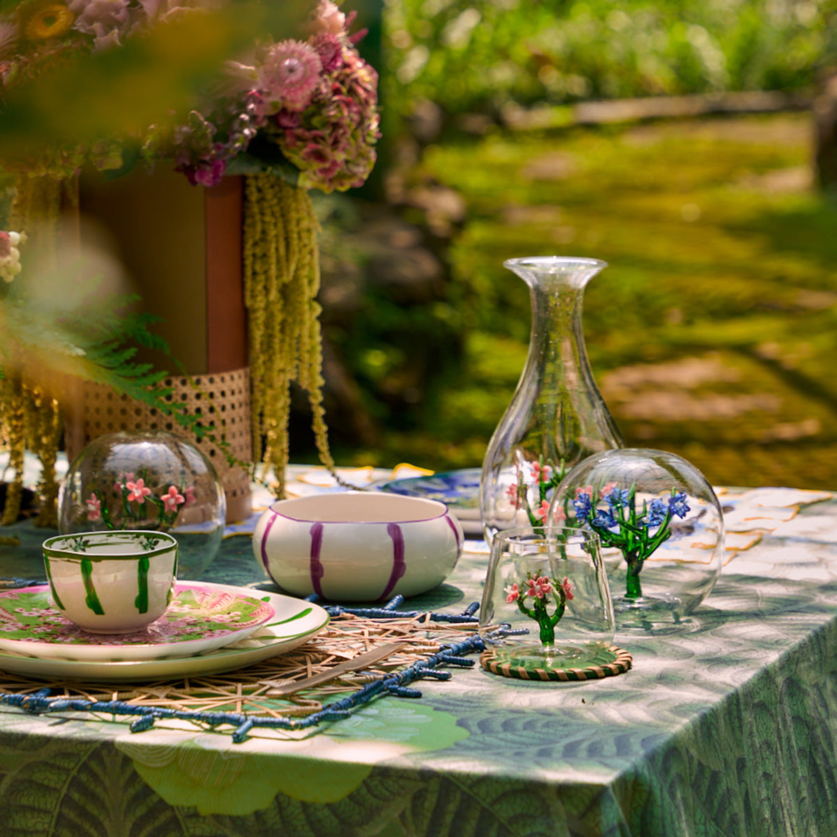Jardin Glass Table Décor Sphere- Pink