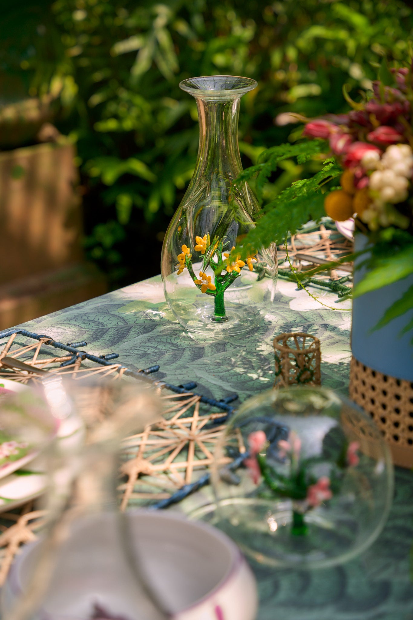 Jardin Glass Carafe- Yellow