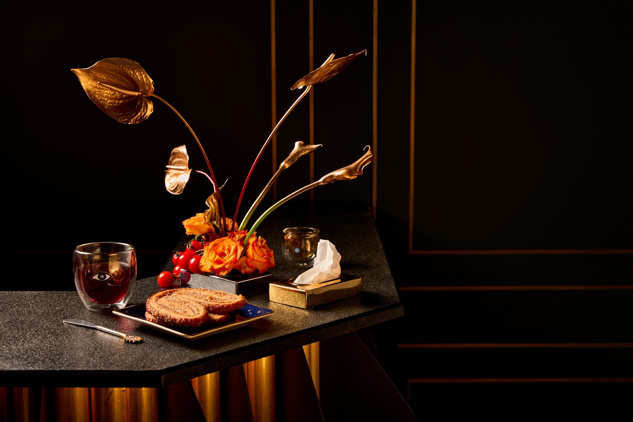 Evil Eye Double Walled Glass without Handle (Set of 2)