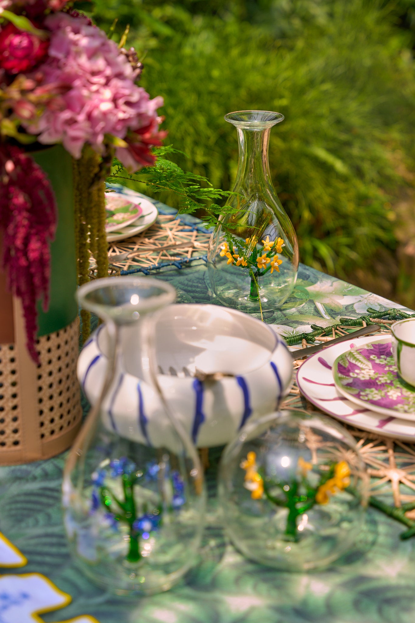 Jardin Glass Carafe- Yellow