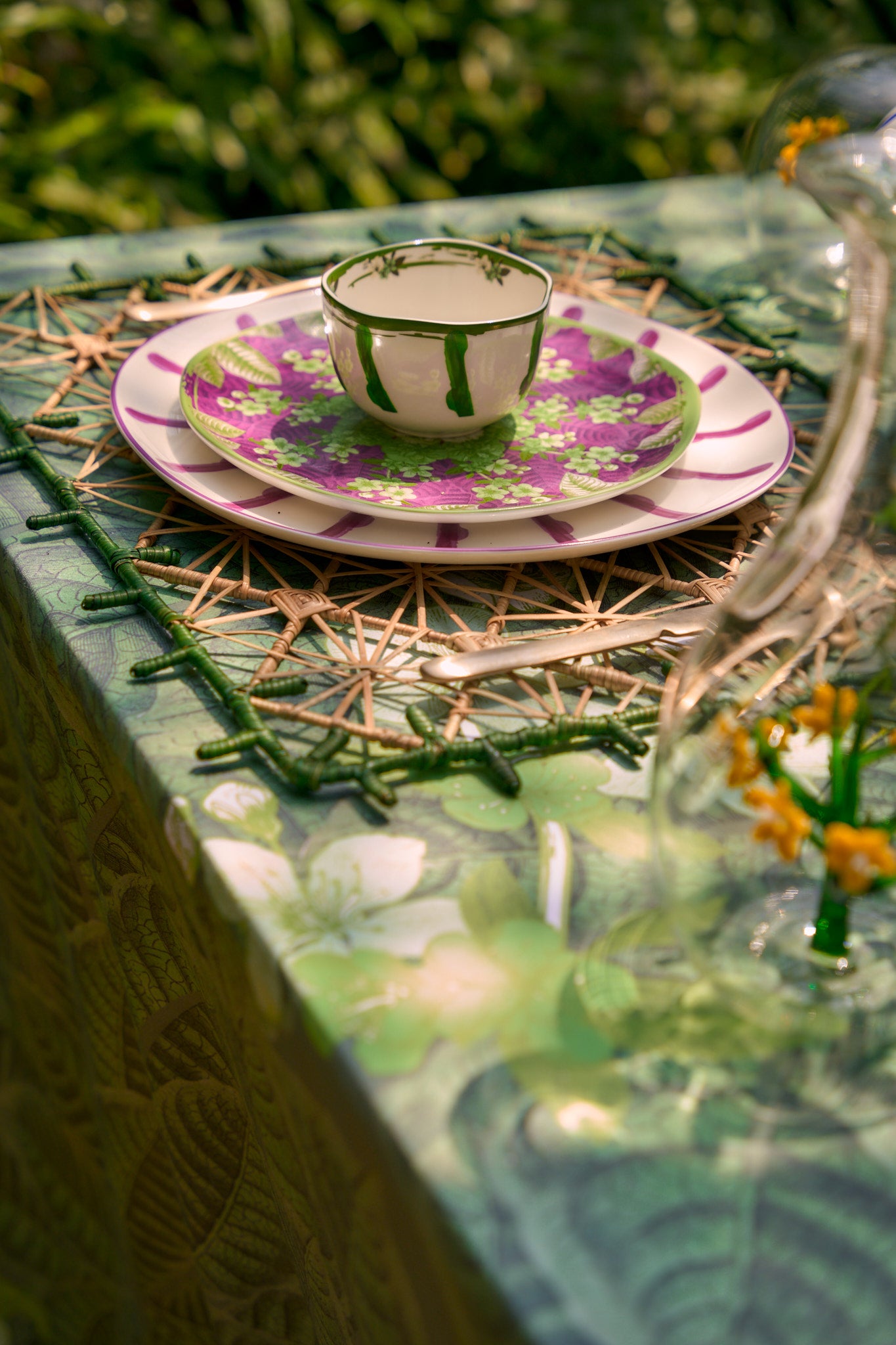 Jardin Side Plate- Purple