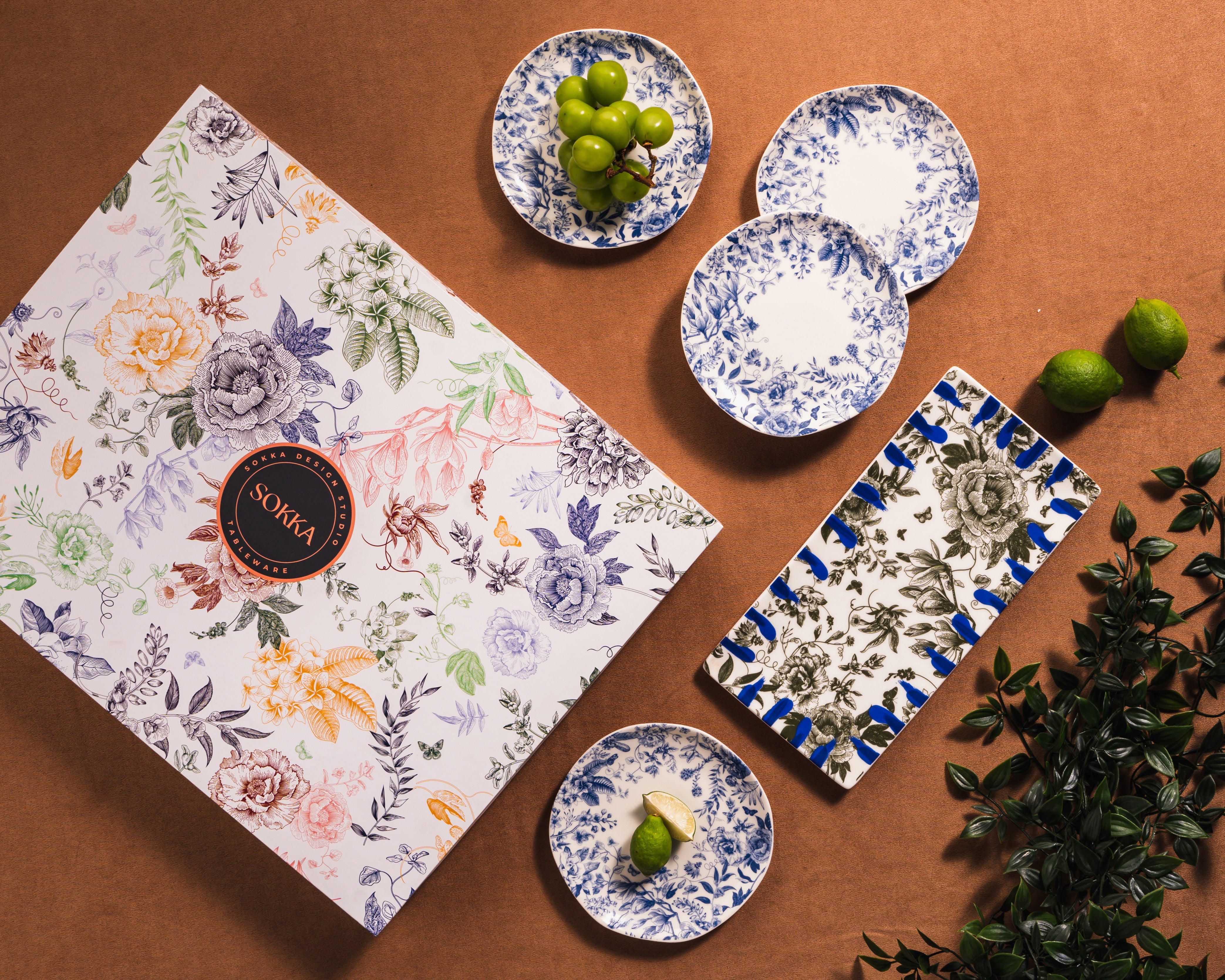 Jardin Platter gift set