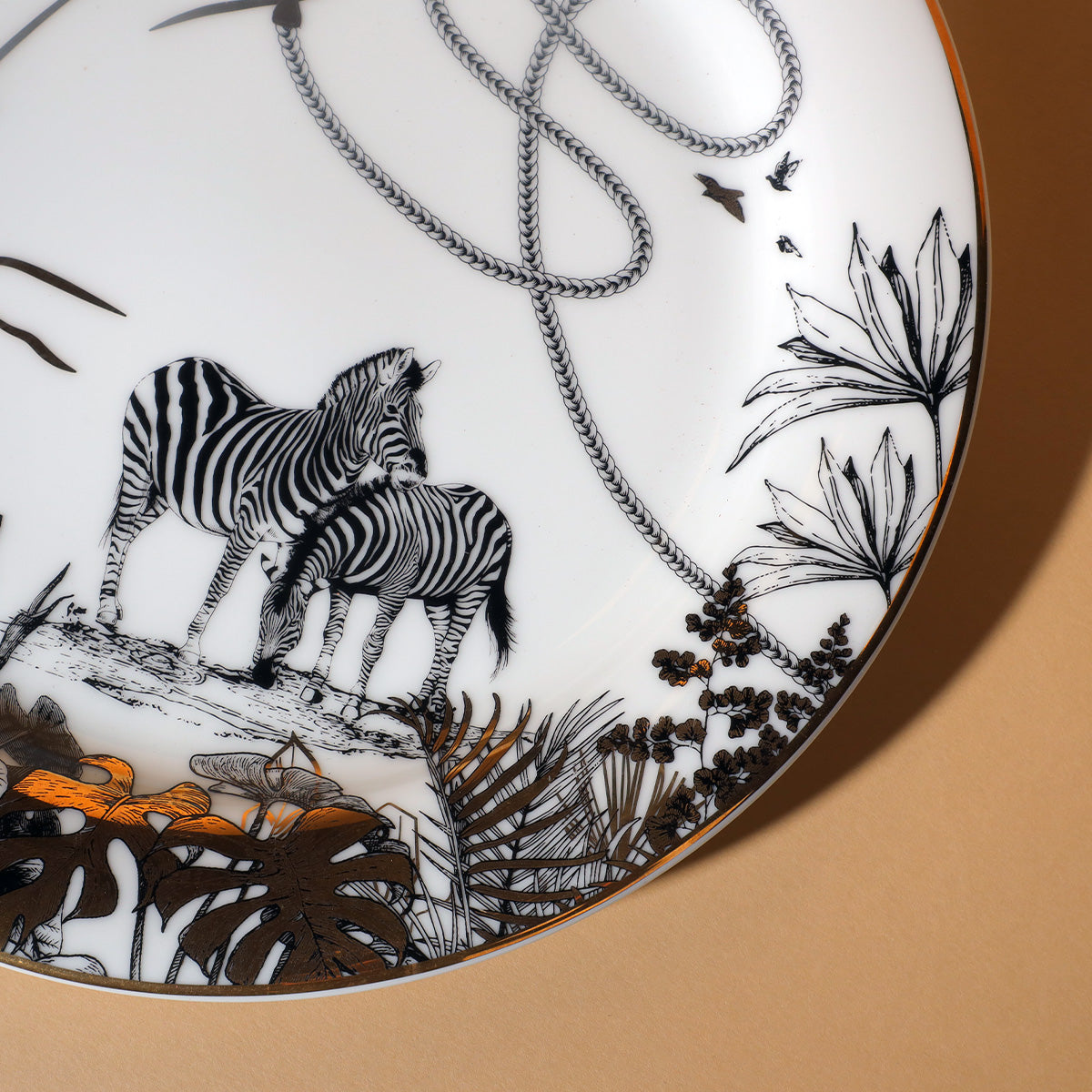 Safari Dinner Plate- Zebra